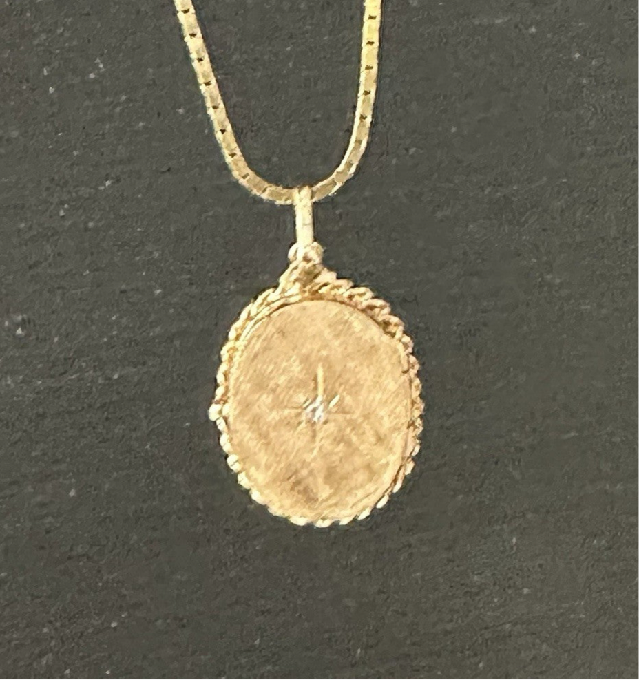 Antique 14K Gold Victorian Diamond Locket