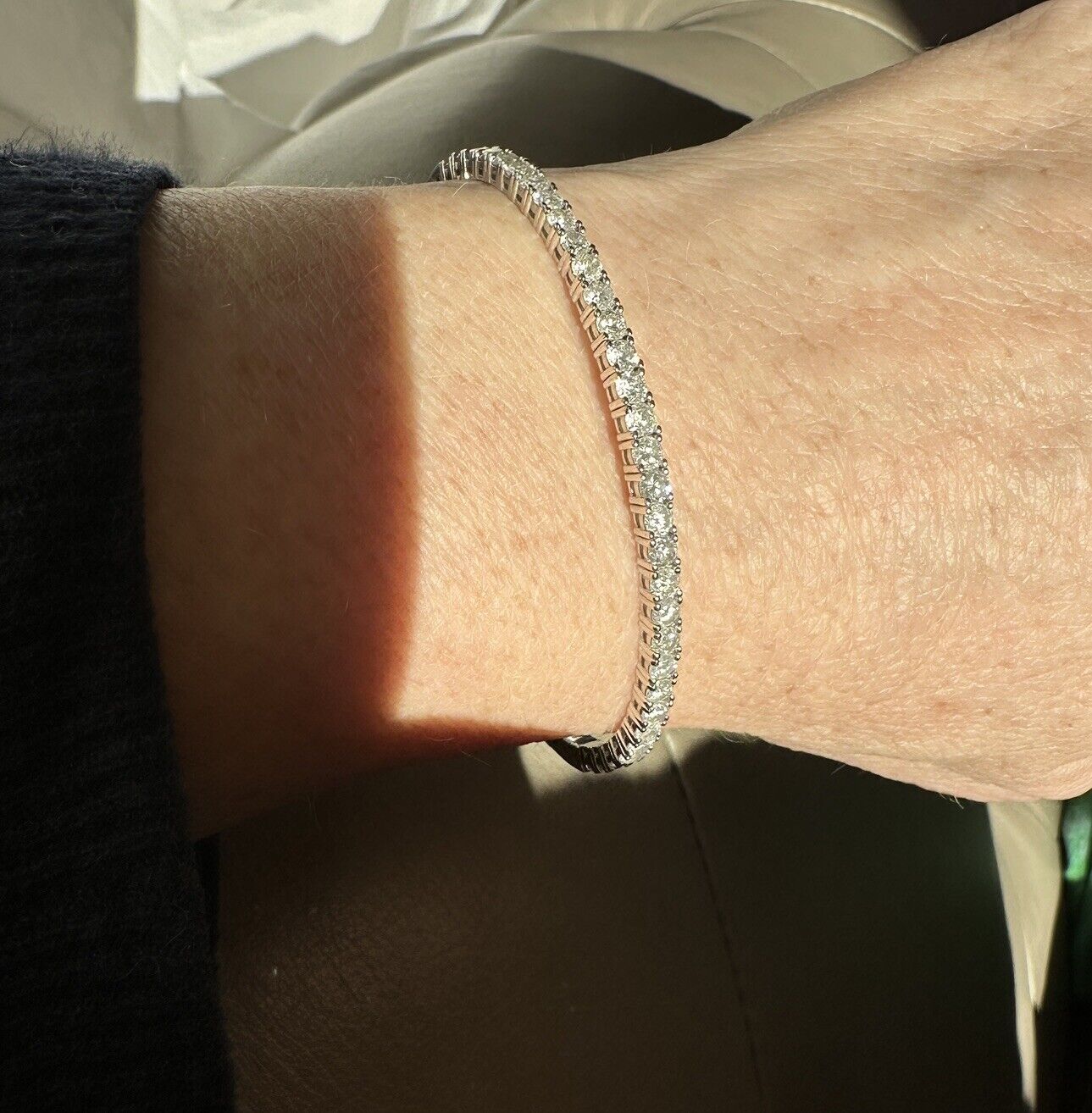 14k Diamond Flex Bracelet 2.73cttw