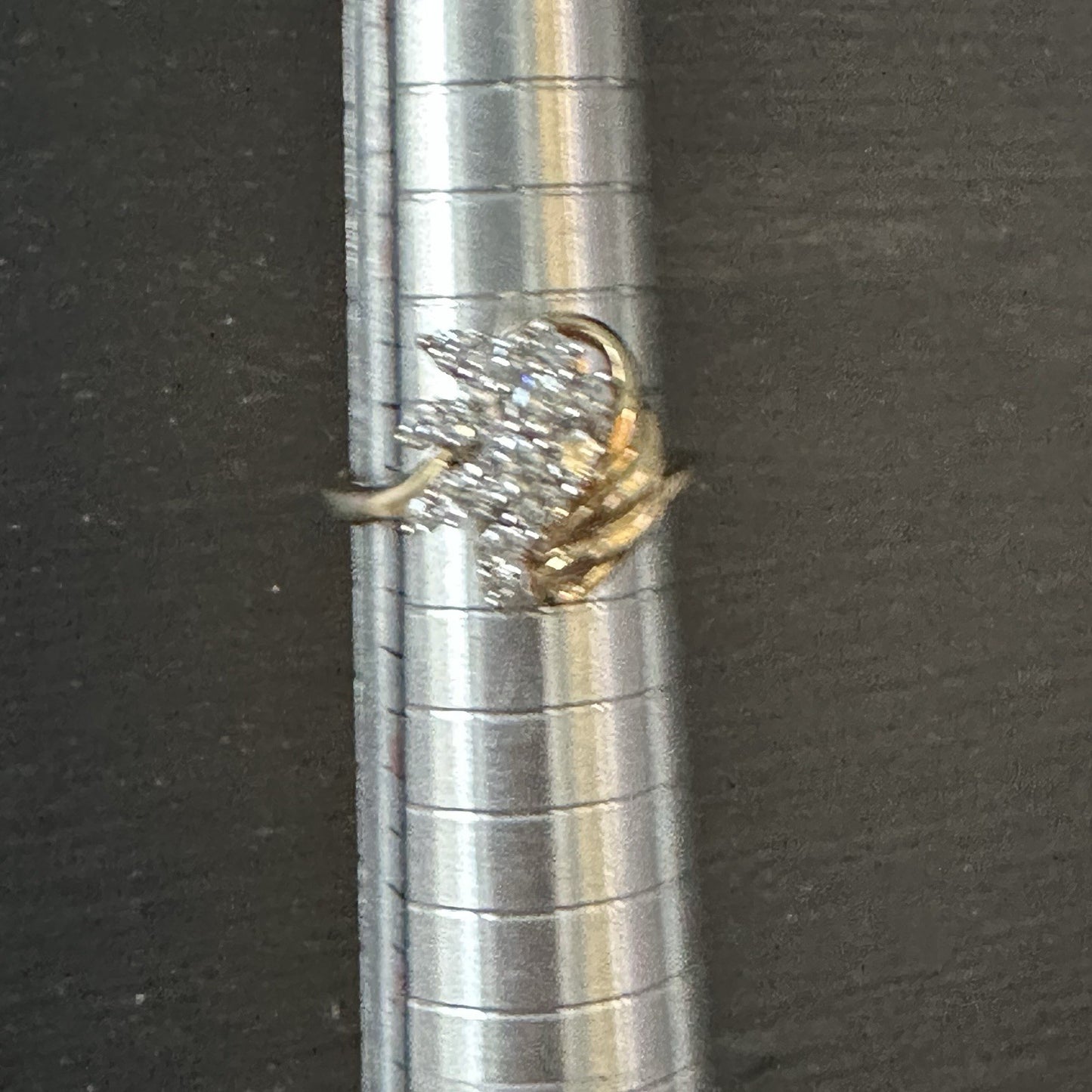 14k Diamond Spray Cluster Ring Size 5