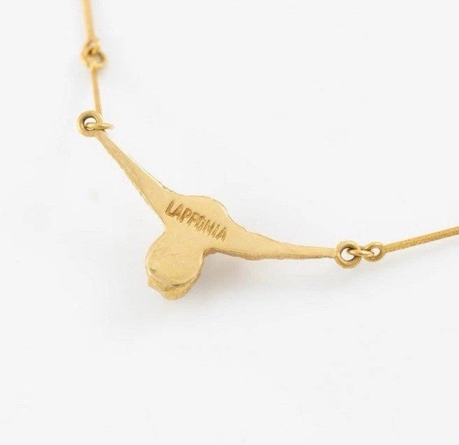 Bjorn Weckstrom 18k Gold And Pearl Cheek To Cheek Necklace