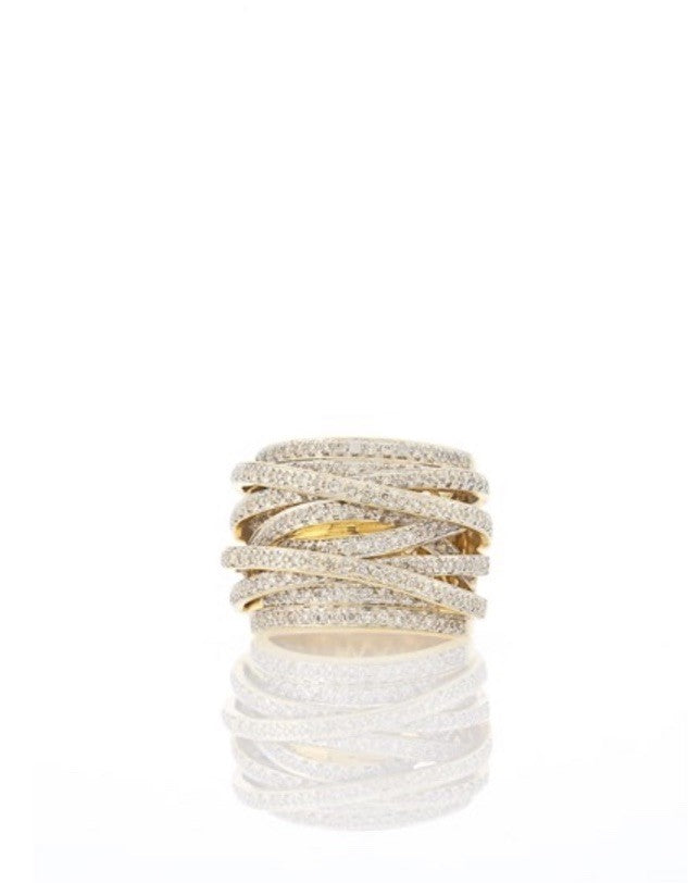 Oro Alexander 14k Diamond Affinity Ring Size 8.5 ( Over 1.25 Cttw)