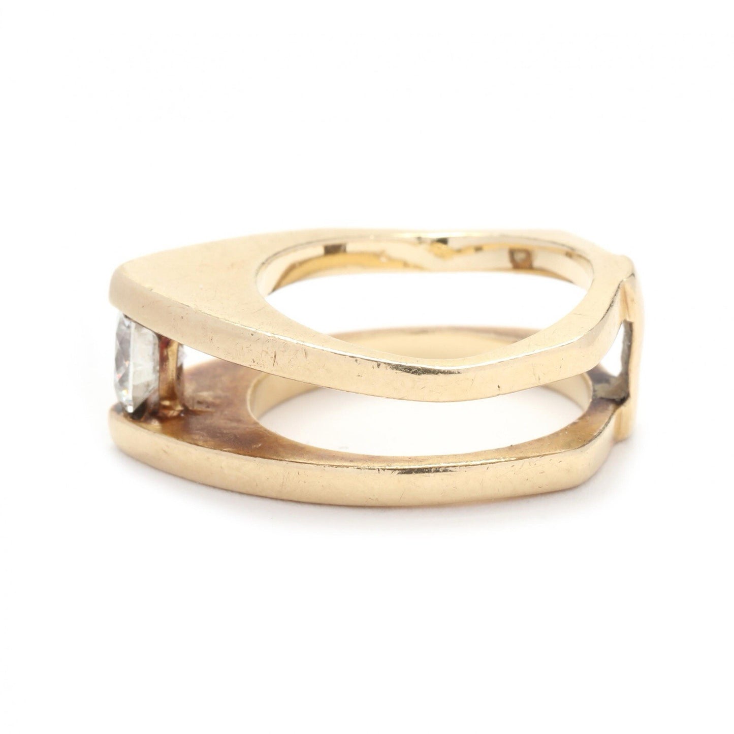 Modernist Diamond Ring (F-G color, VS2 )