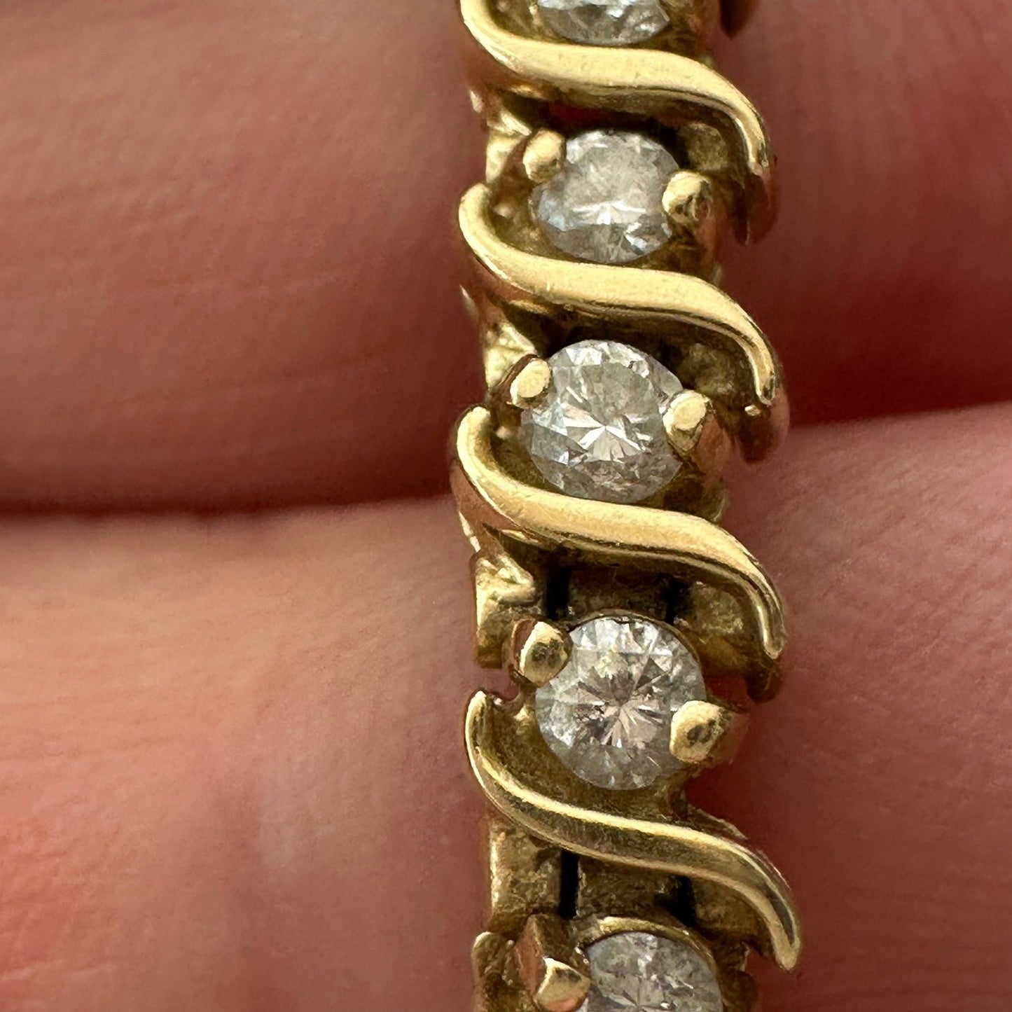 Fortunoff - 14k 2.5 ct diamond tennis bracelet