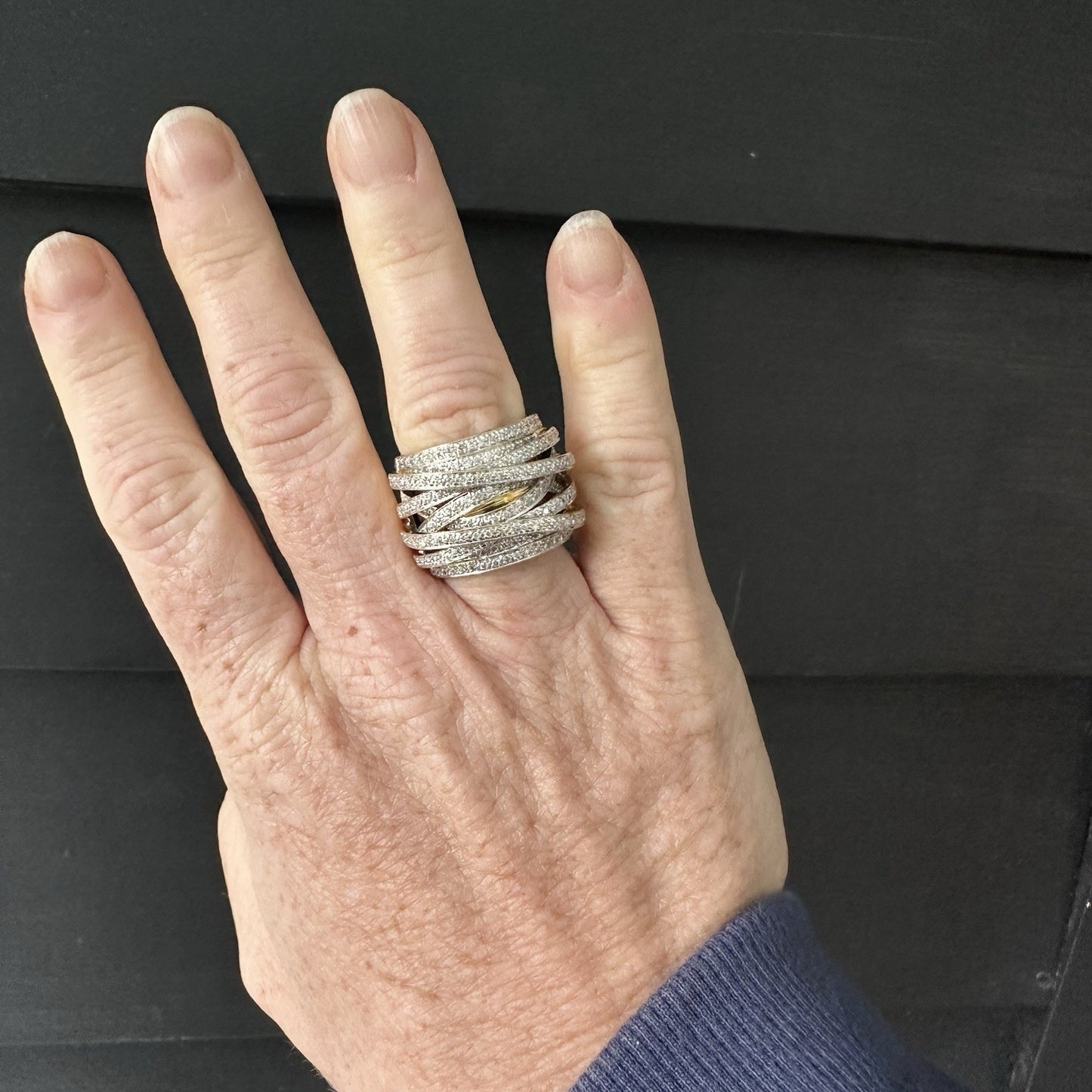 Oro Alexander 14k Diamond Affinity Ring Size 8.5 ( Over 1.25 Cttw)