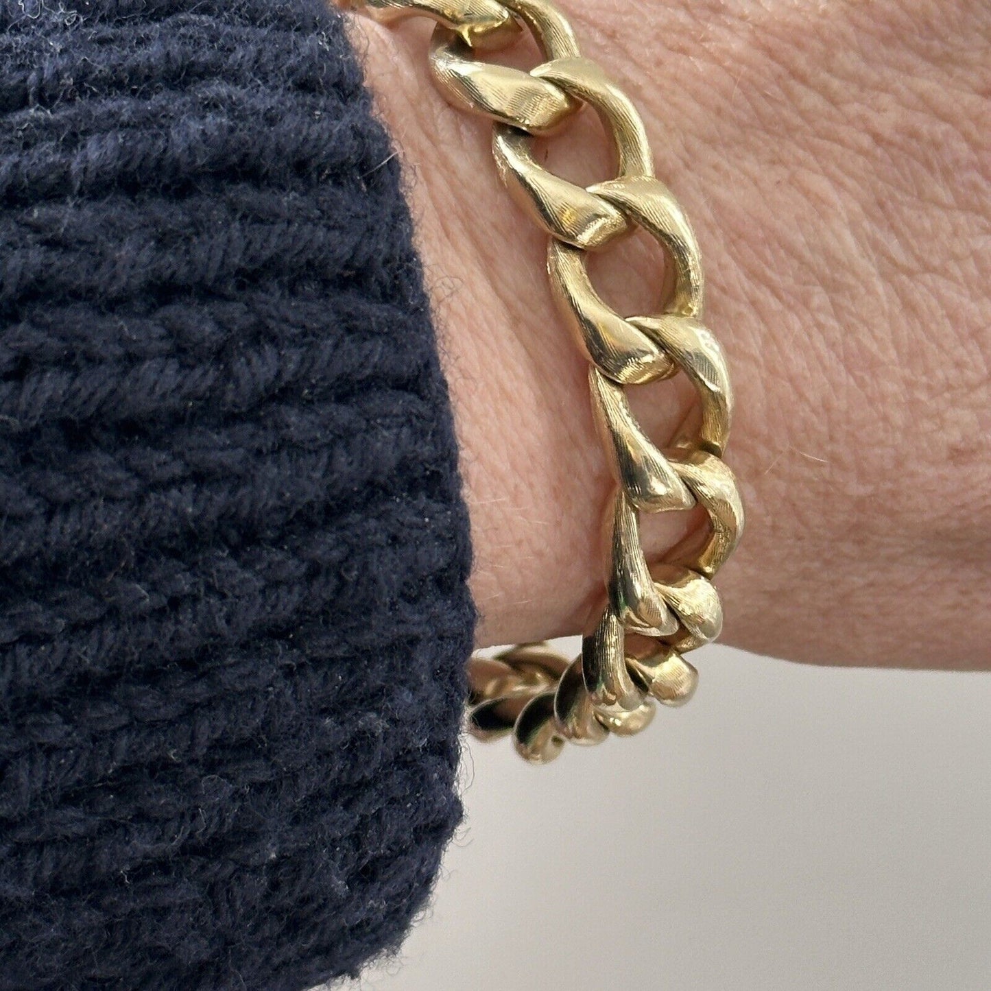Vintage Curblink 14k Gold Tiffany & Co bracelet 55G
