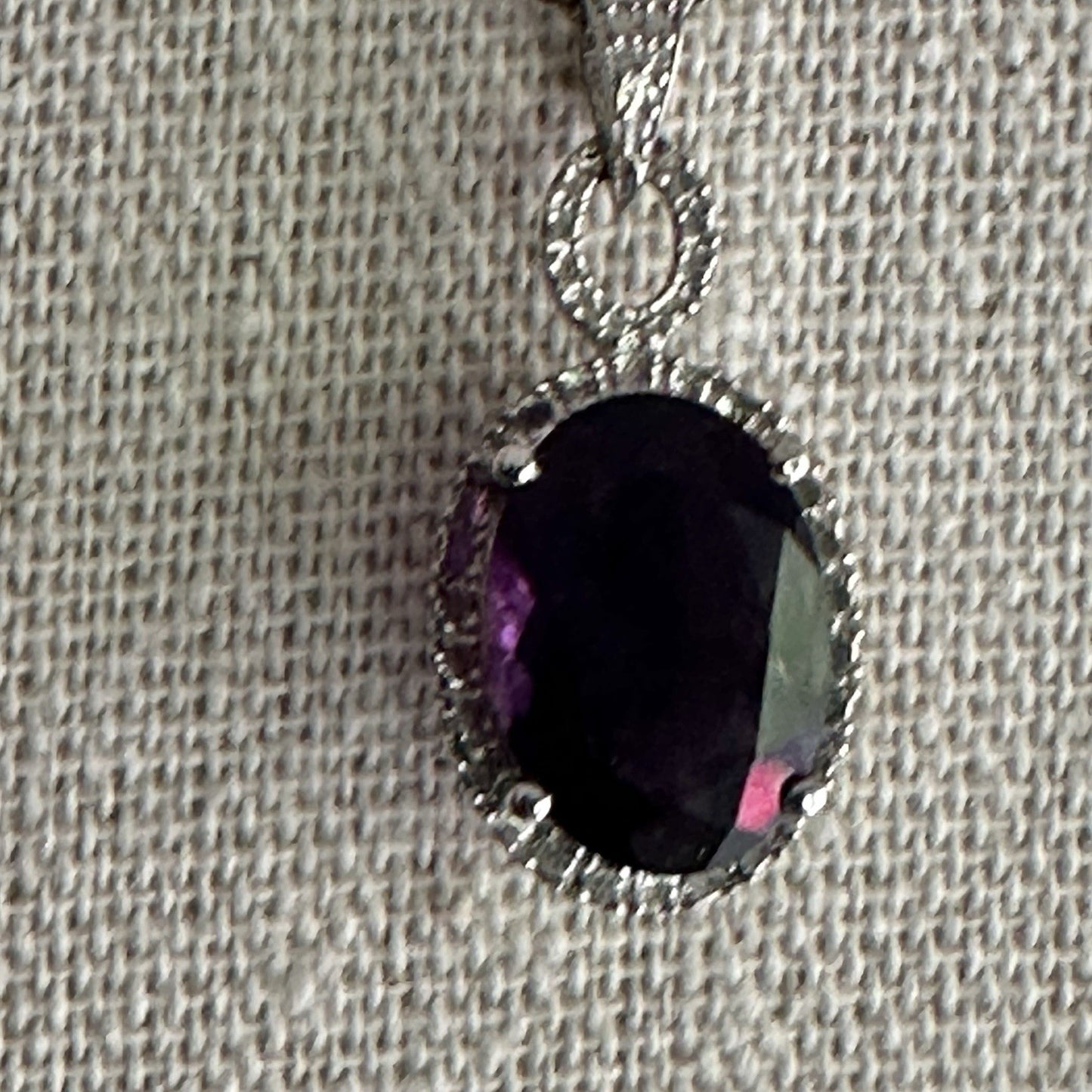 Sterling Silver Amethyst Necklace