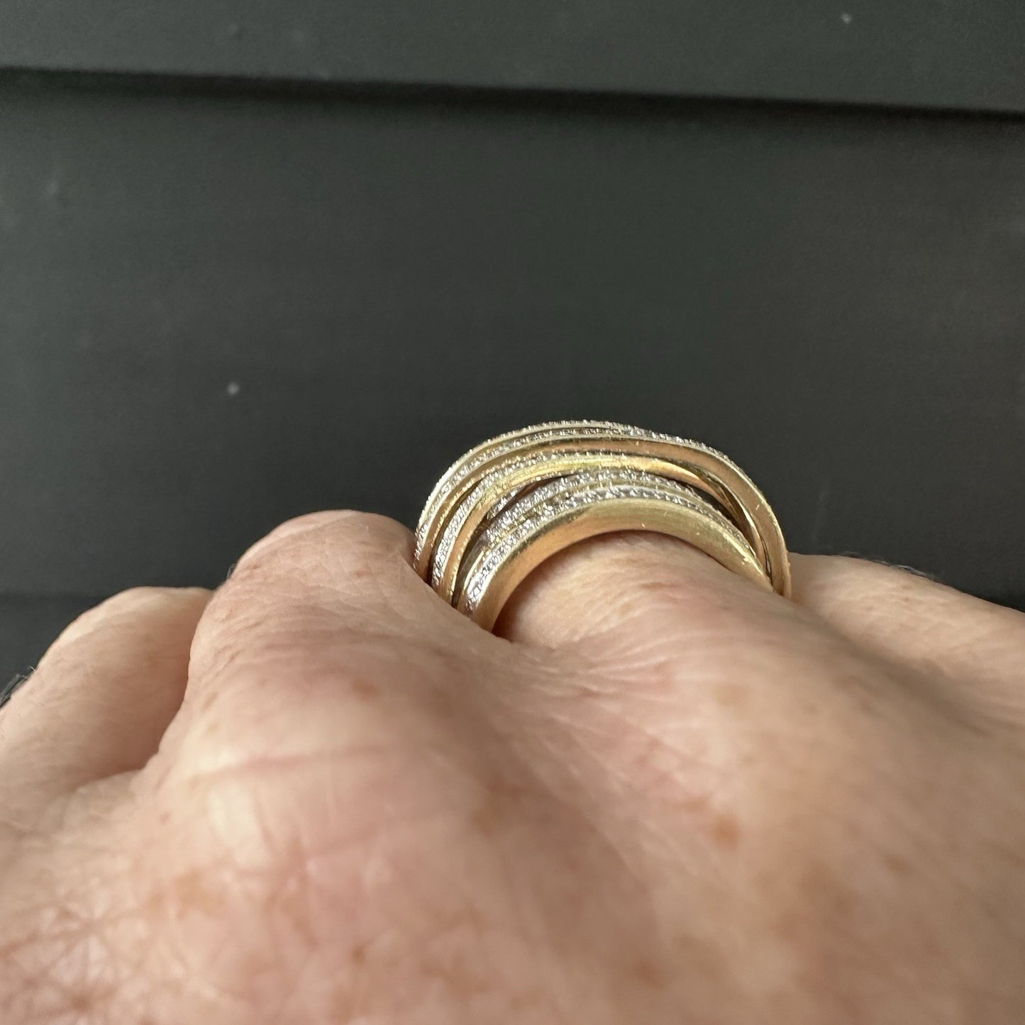 Oro Alexander 14k Diamond Affinity Ring Size 8.5 ( Over 1.25 Cttw)