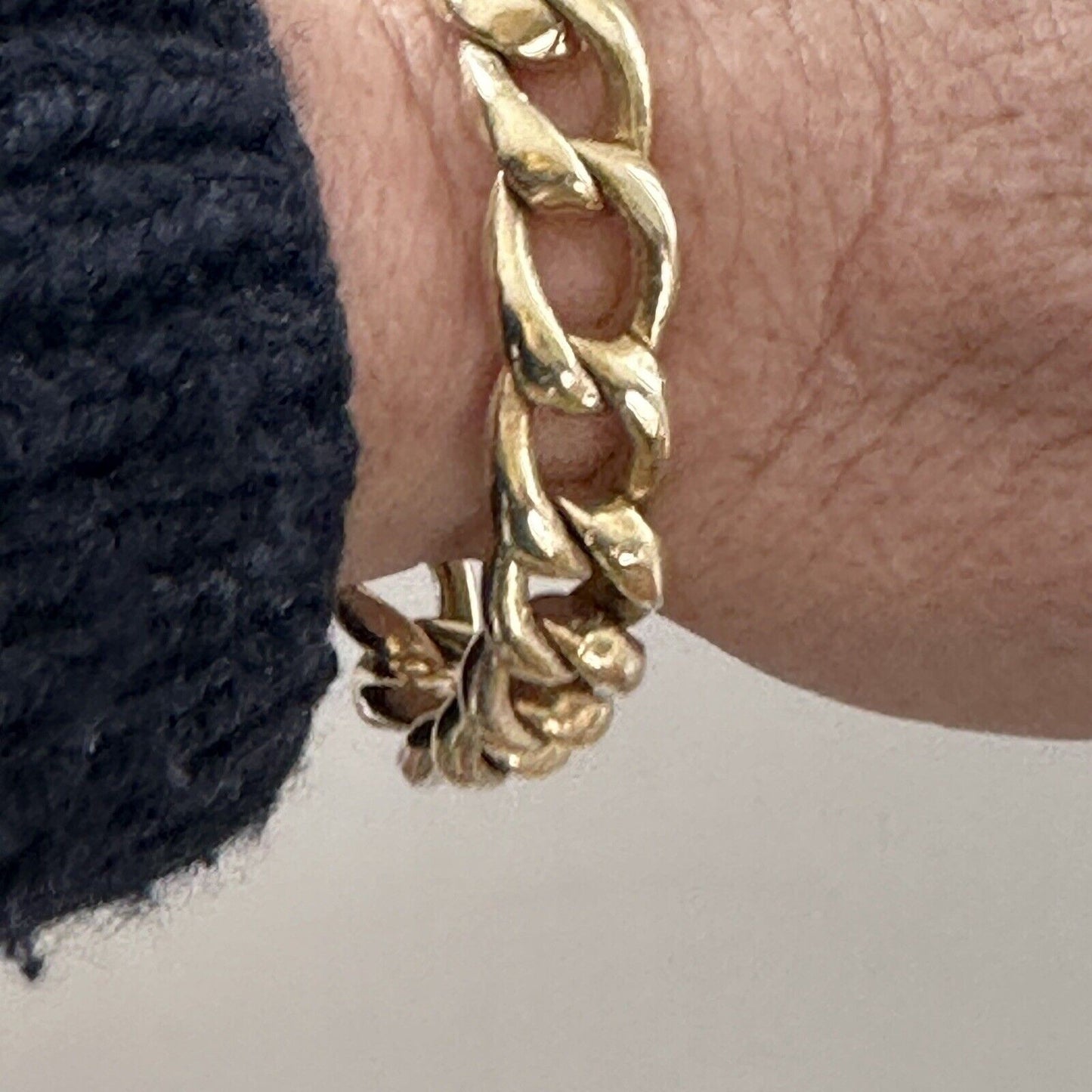 Vintage Curblink 14k Gold Tiffany & Co bracelet 55G
