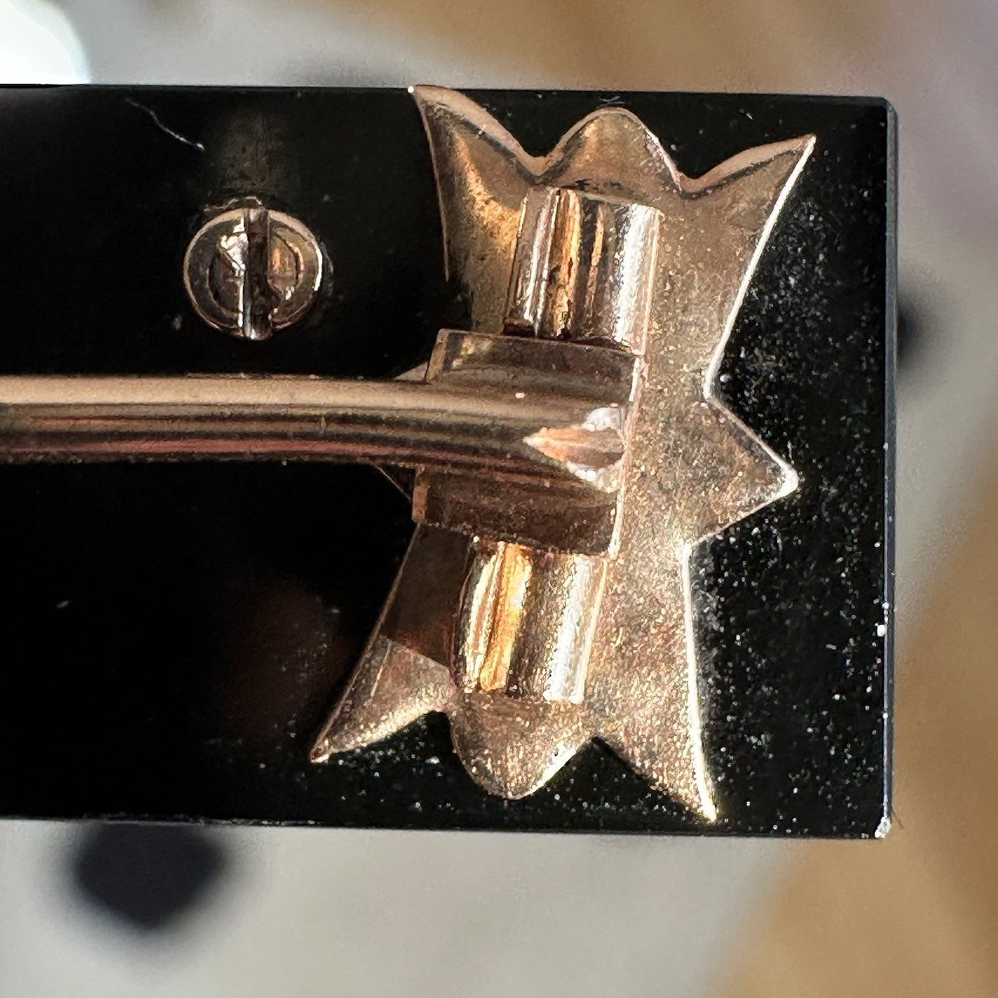 Antique Old European Cushion Cut Diamond Brooch