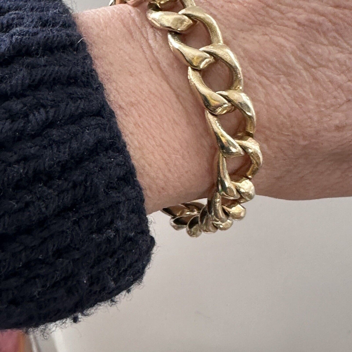 Vintage Curblink 14k Gold Tiffany & Co bracelet 55G
