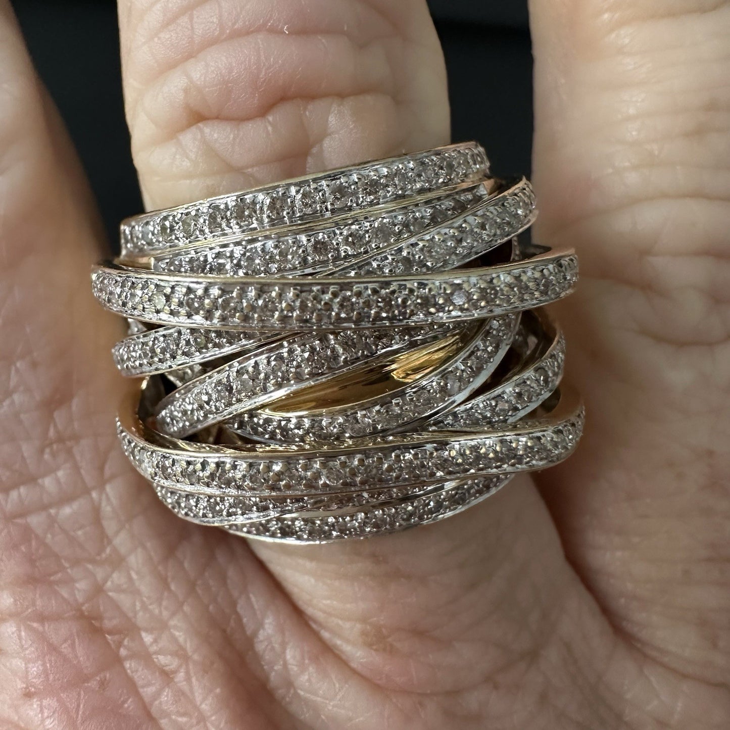 Oro Alexander 14k Diamond Affinity Ring Size 8.5 ( Over 1.25 Cttw)