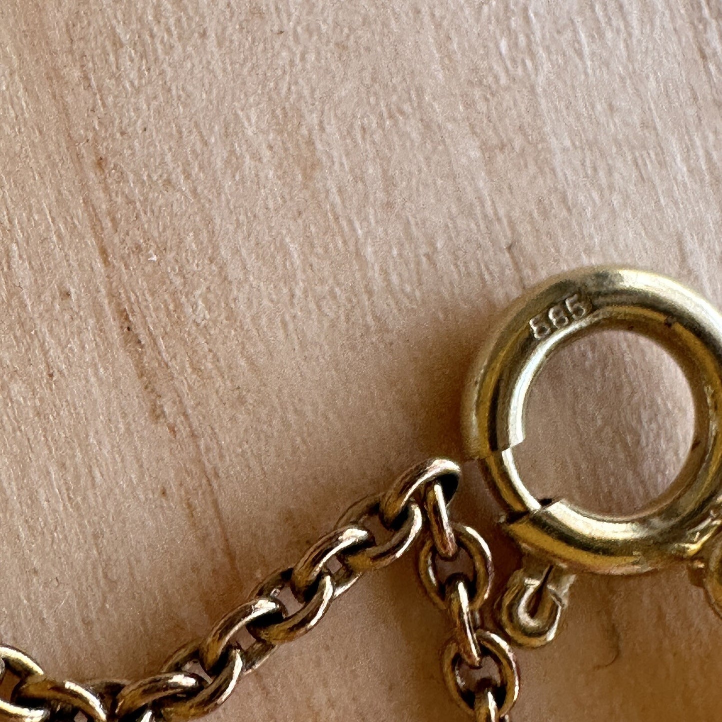Vintage Retro 14k Gold Link And Pearl Bracelet 12g