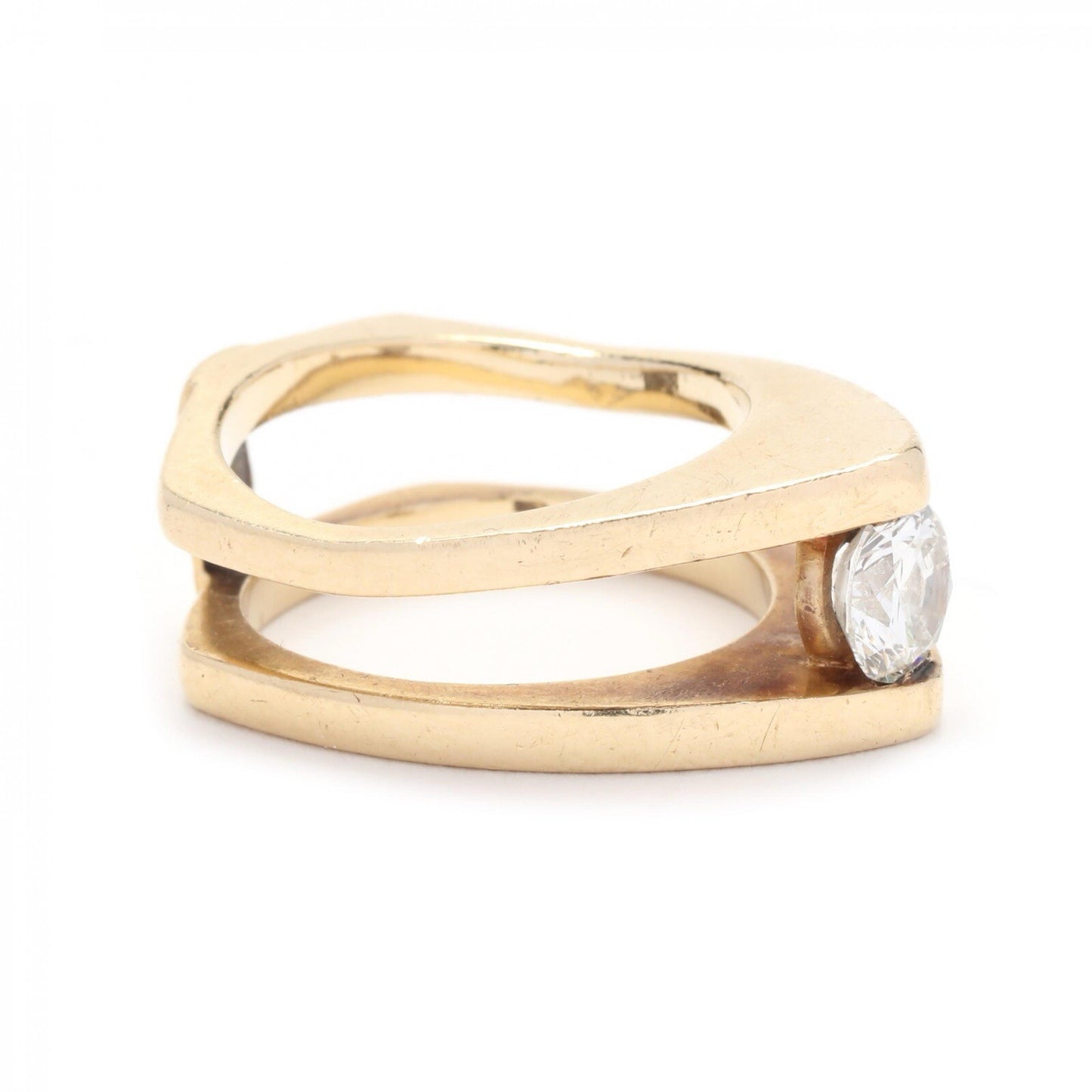 Modernist Diamond Ring (F-G color, VS2 )
