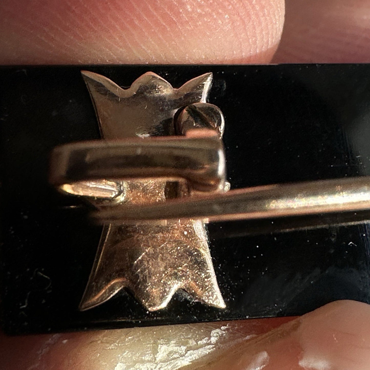 Antique Old European Cushion Cut Diamond Brooch