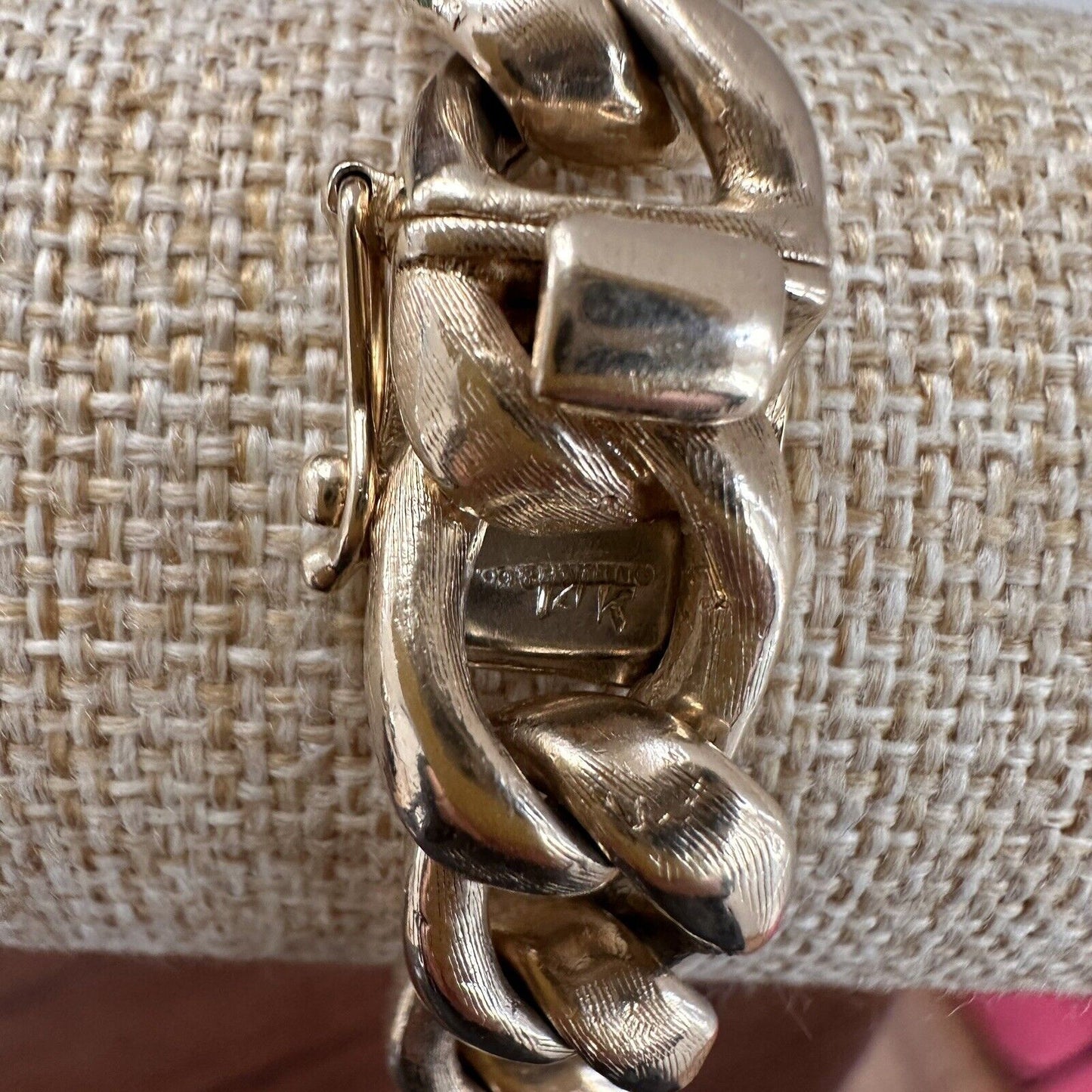 Vintage Curblink 14k Gold Tiffany & Co bracelet 55G