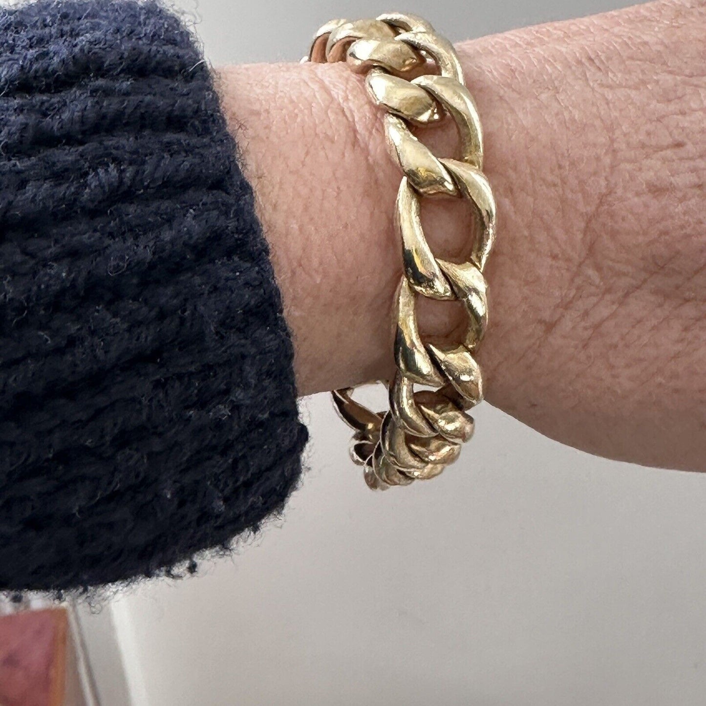 Vintage Curblink 14k Gold Tiffany & Co bracelet 55G