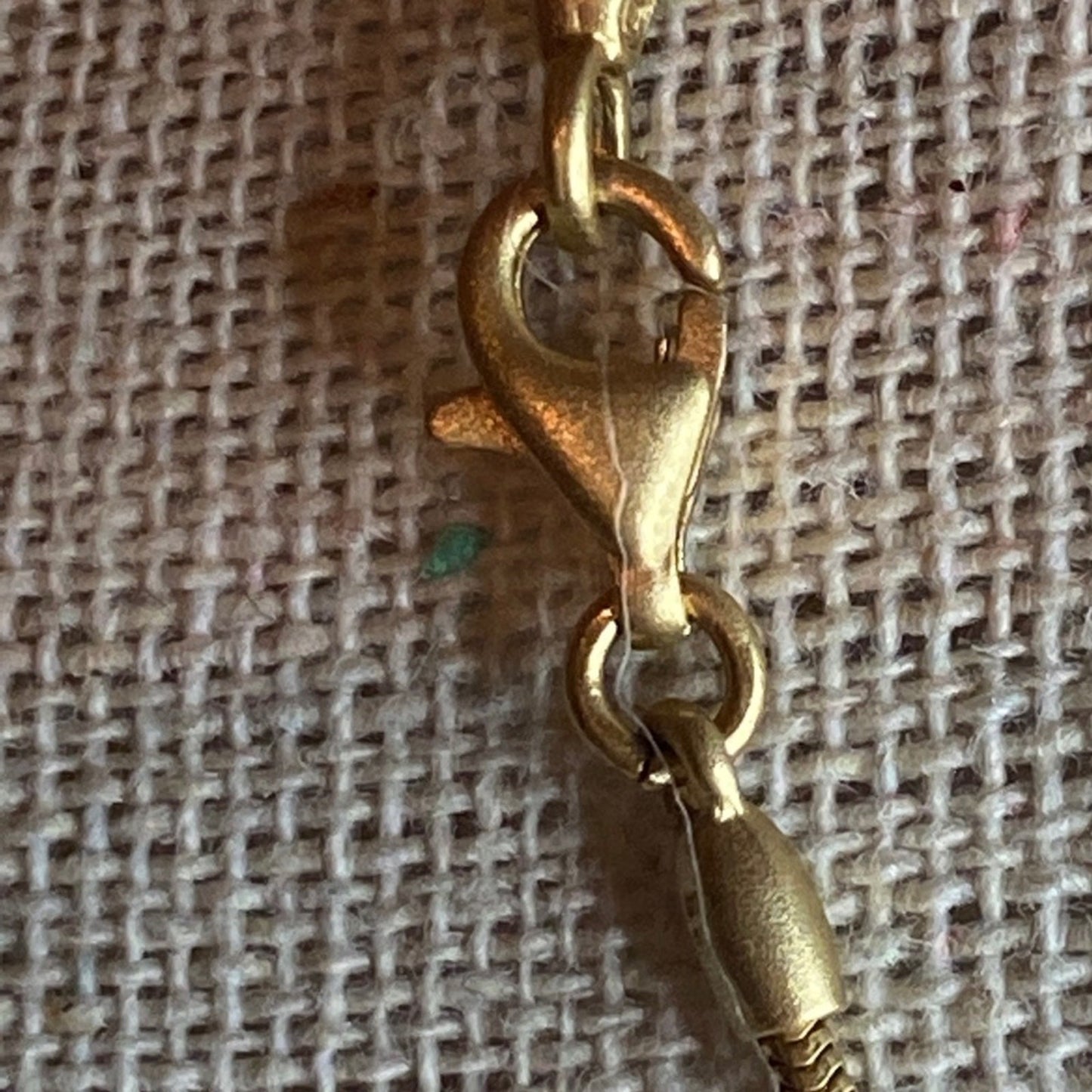 14k POM 24 inch Gold chain with POM 14k pendant with pearl.