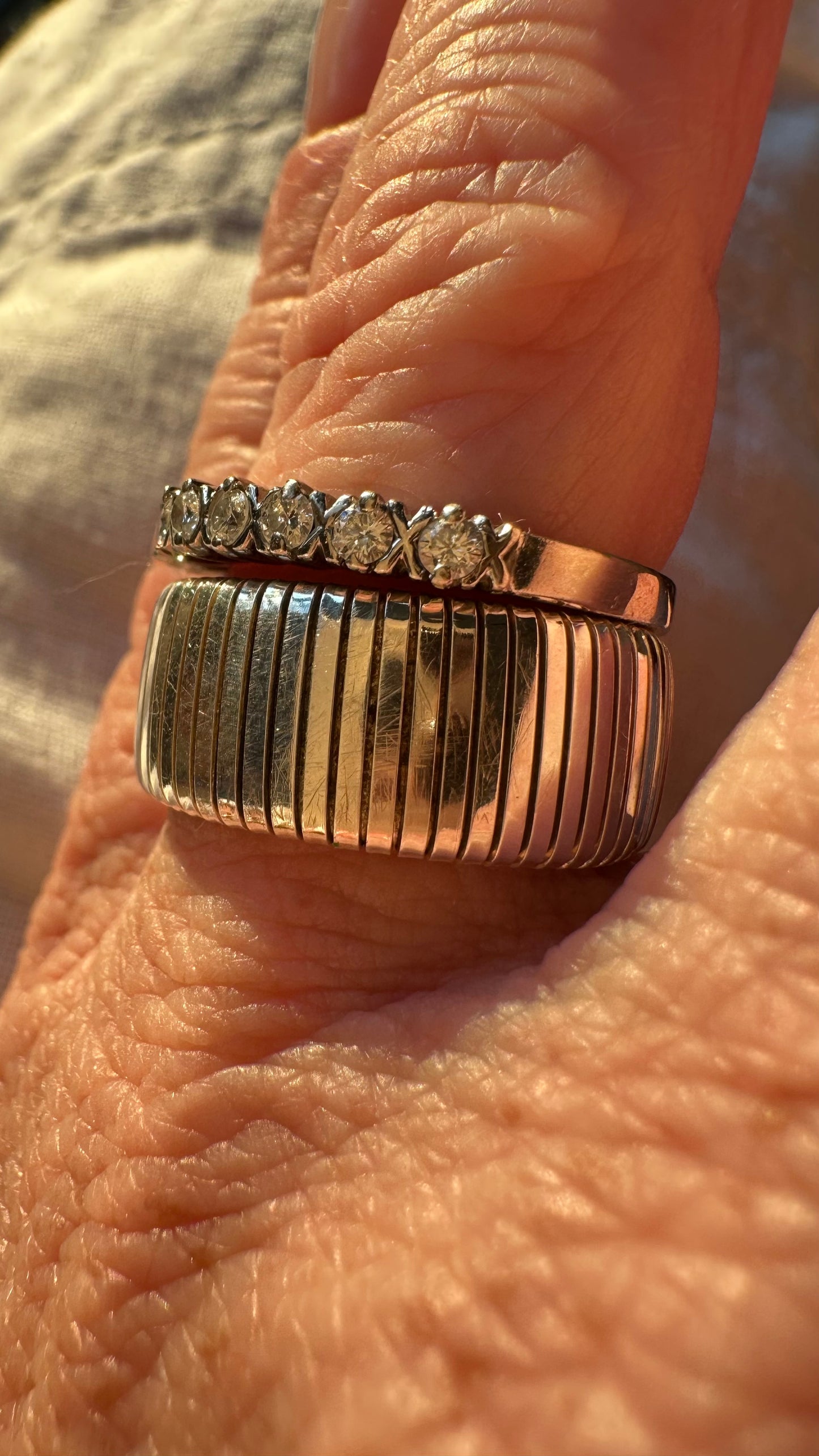 Godfrey Carter Sterling silver tubogas ring yes !