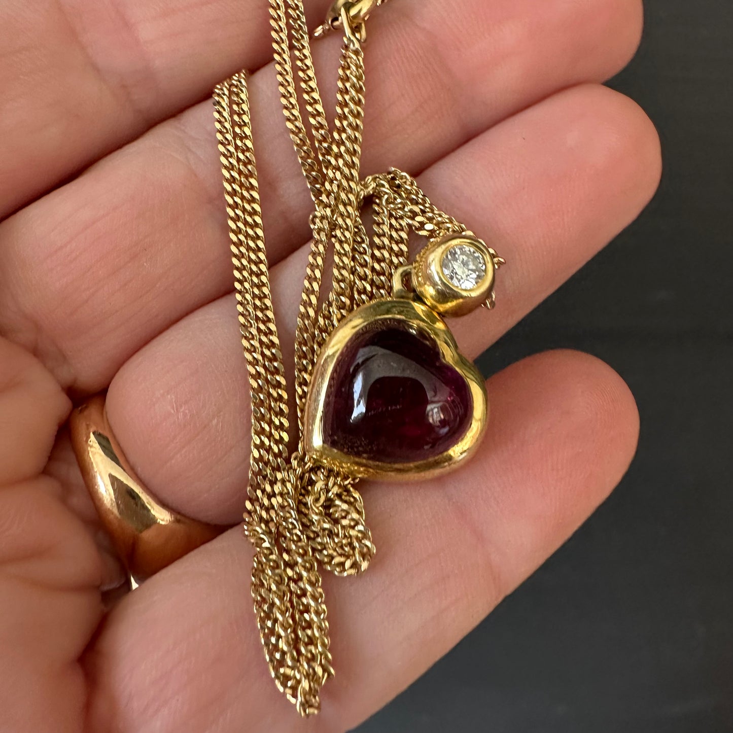 Marlene Stowe 18k Diamond and Tourmaline Necklace W/valuation report