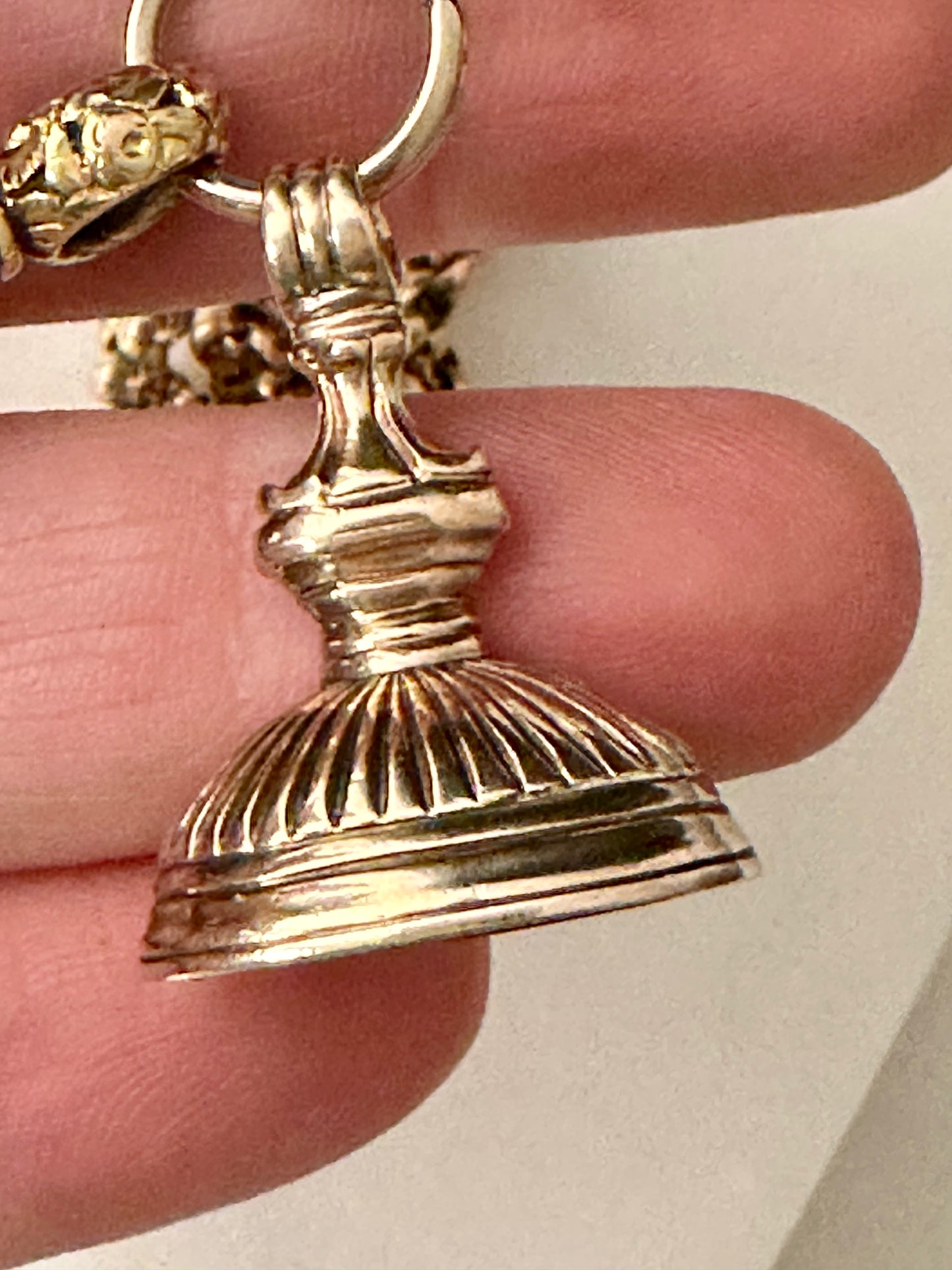 Victorian Long Rolo Belcher Chain 9k 46g