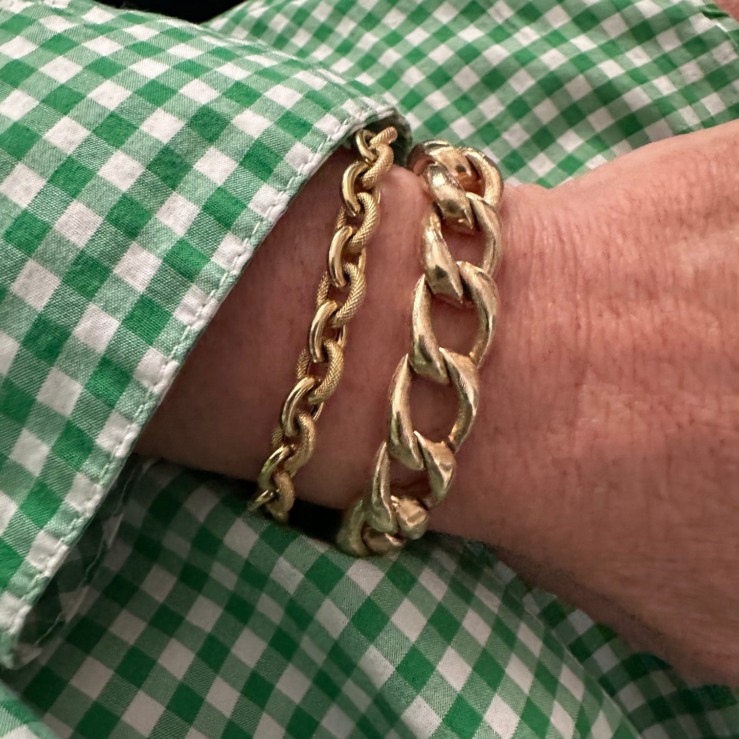 Vintage Curblink 14k Gold Tiffany & Co bracelet 55G