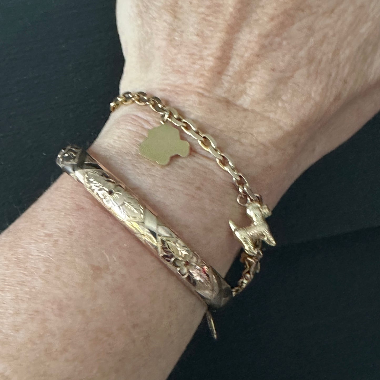 Swedish 18k charm bracelet