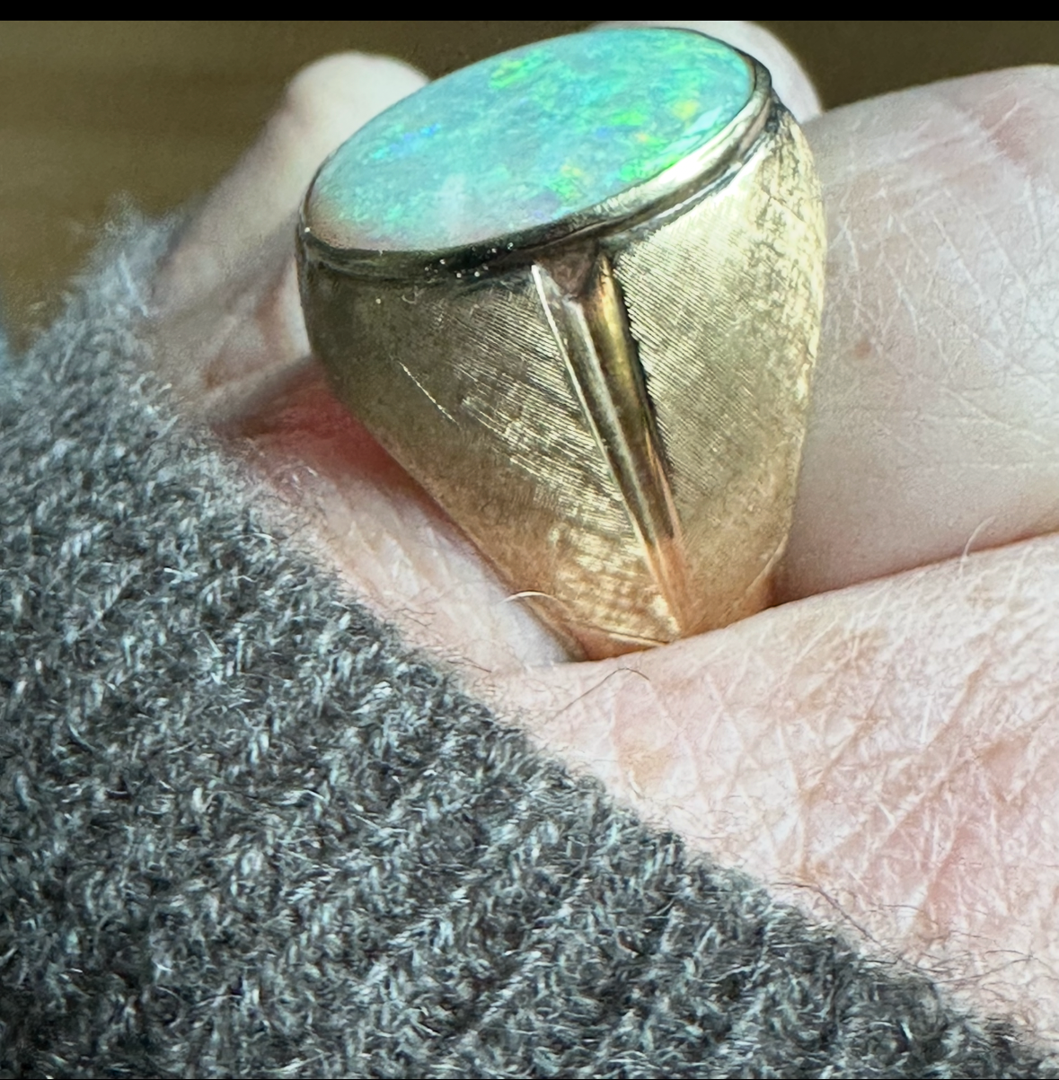 MCM Bold 14k Opal Ring Size 9