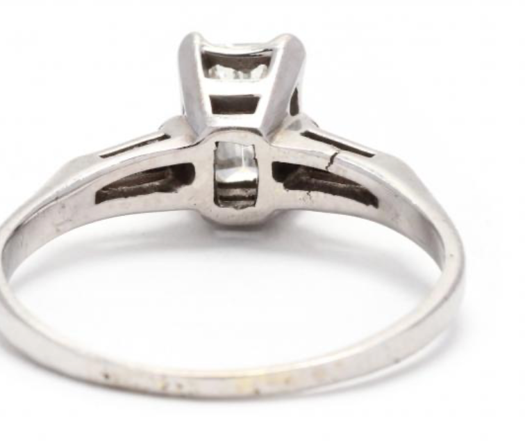 14k White Gold & Diamond Ring approx 1 cttw