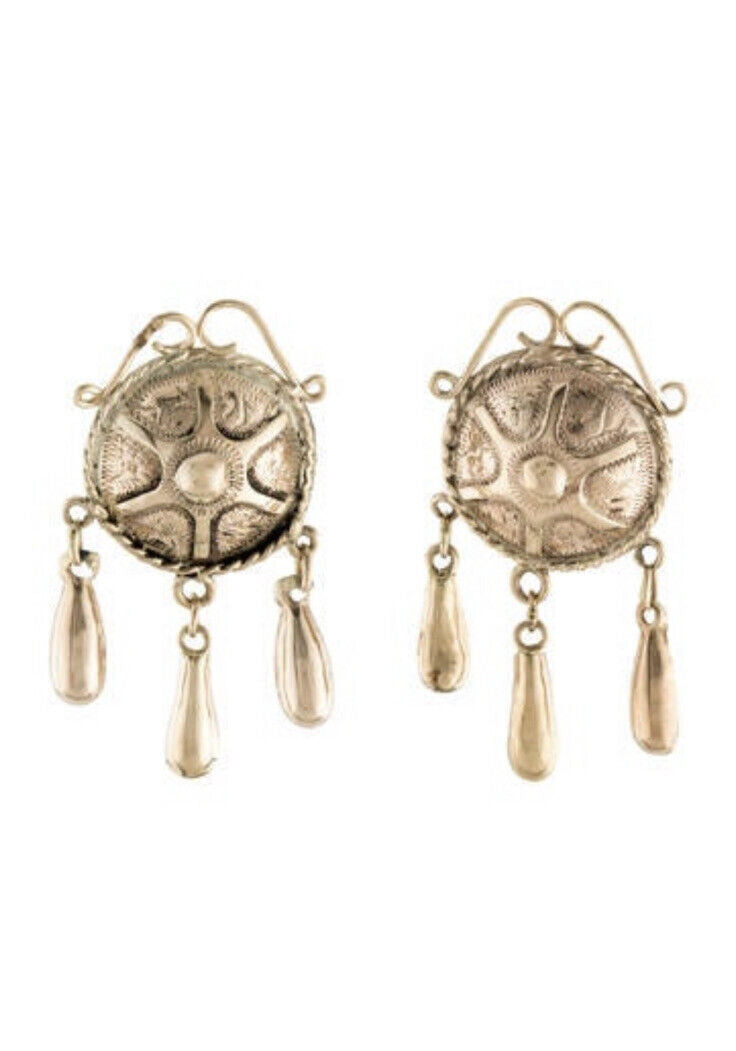 Antique 14k yellow Gold Dangle Earrings