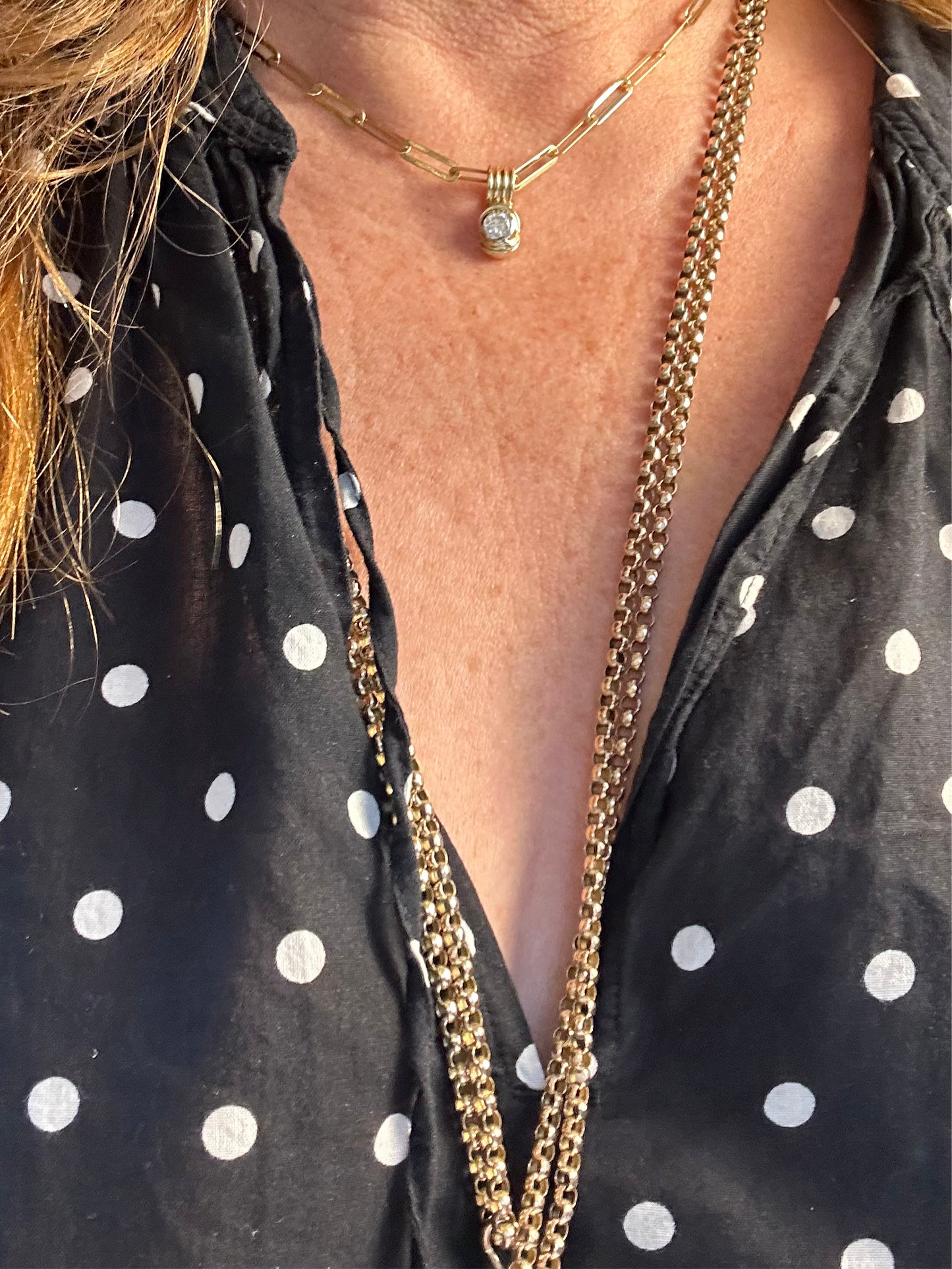 Victorian Long Rolo Belcher Chain 9k 46g