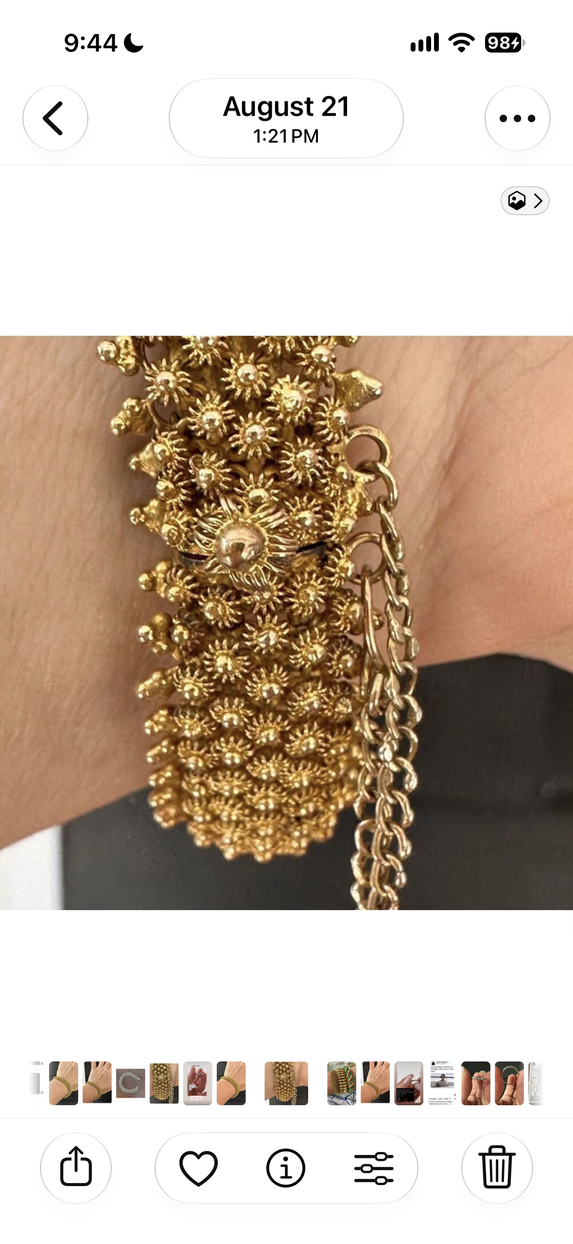 Victorian Cannetille bracelet