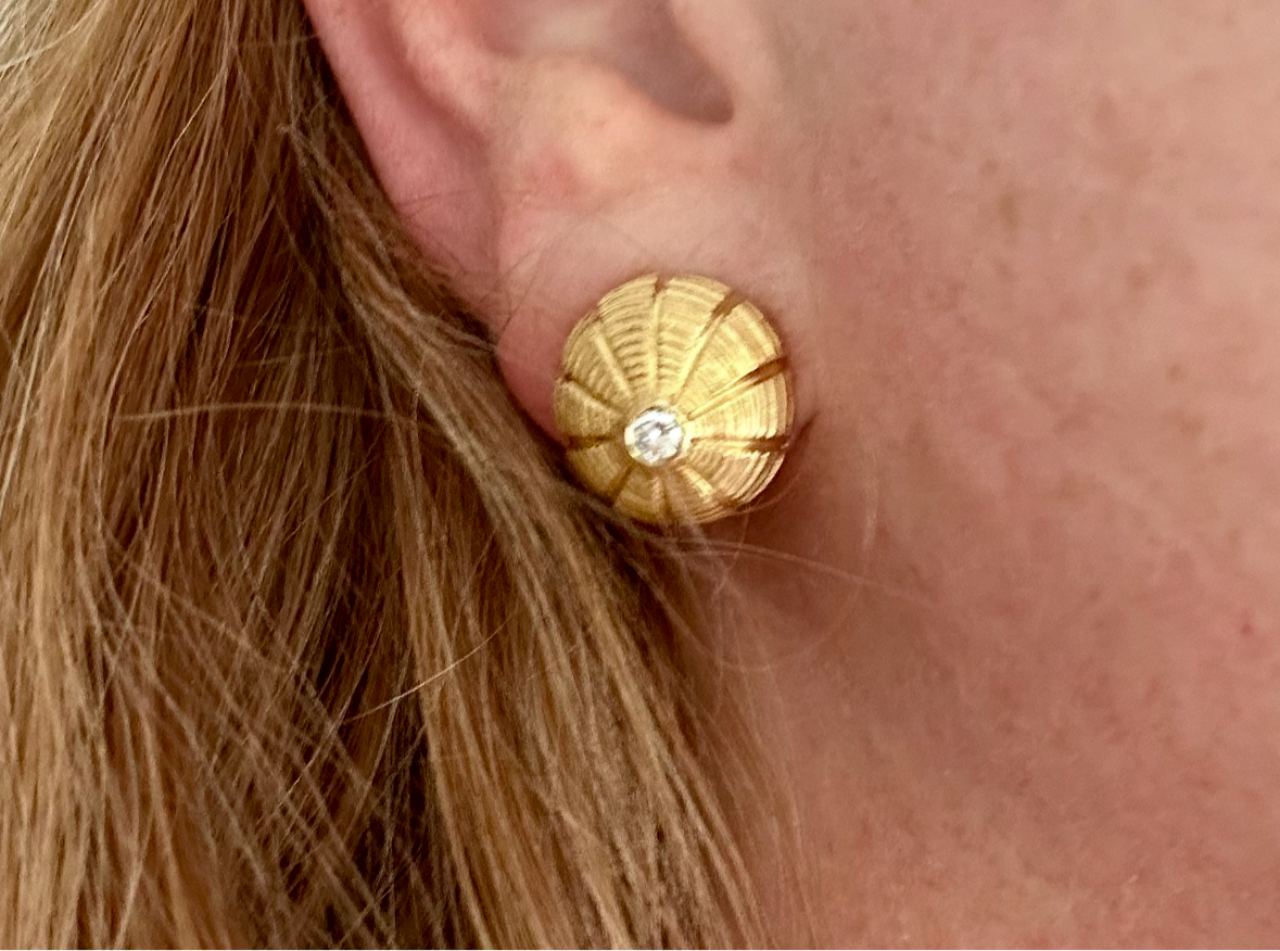 Taj Mahal 18k diamond earrings From the Tiffany & Co. Schlumberger® Collection