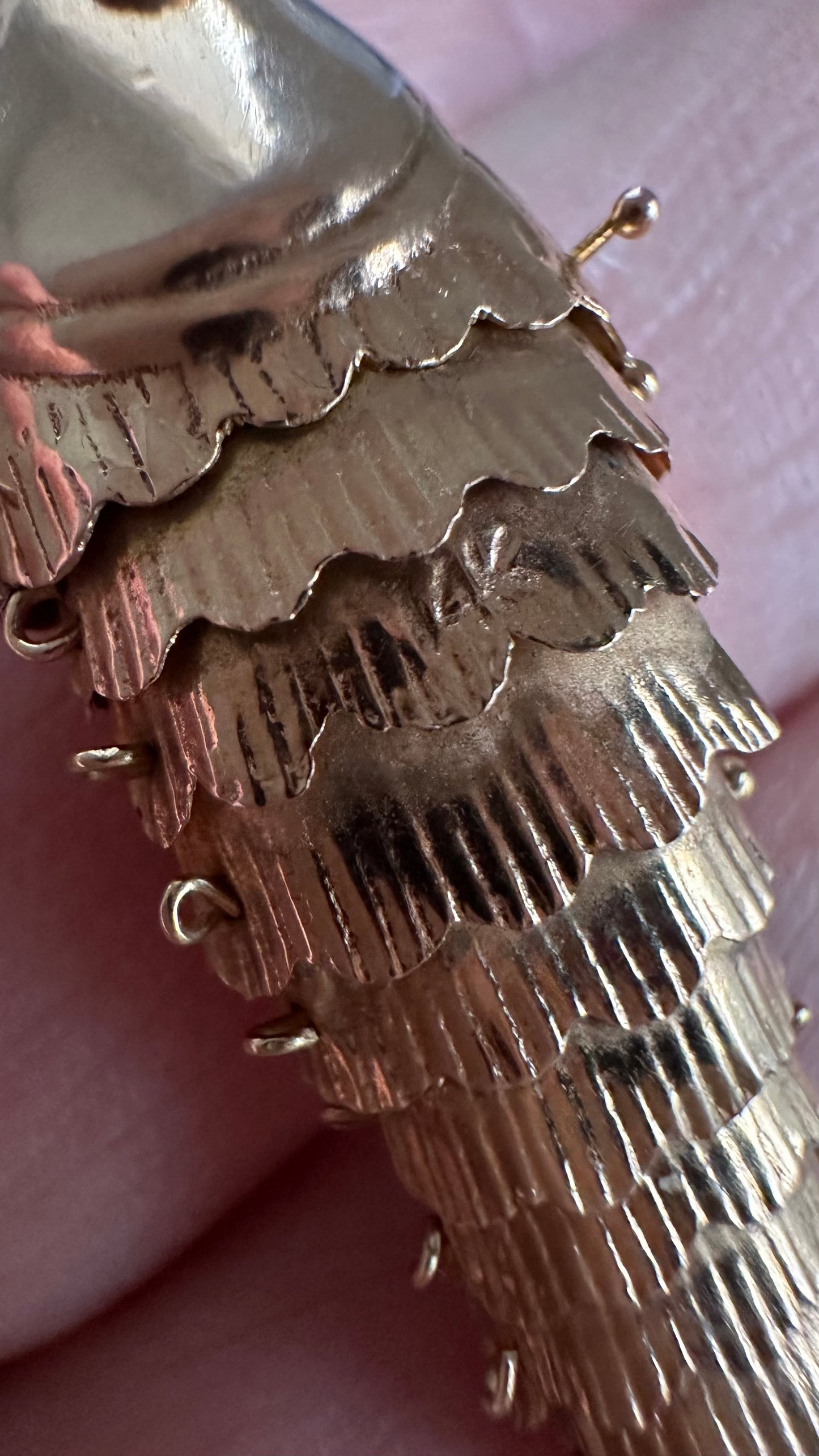 Solid 14K articulated fish charm