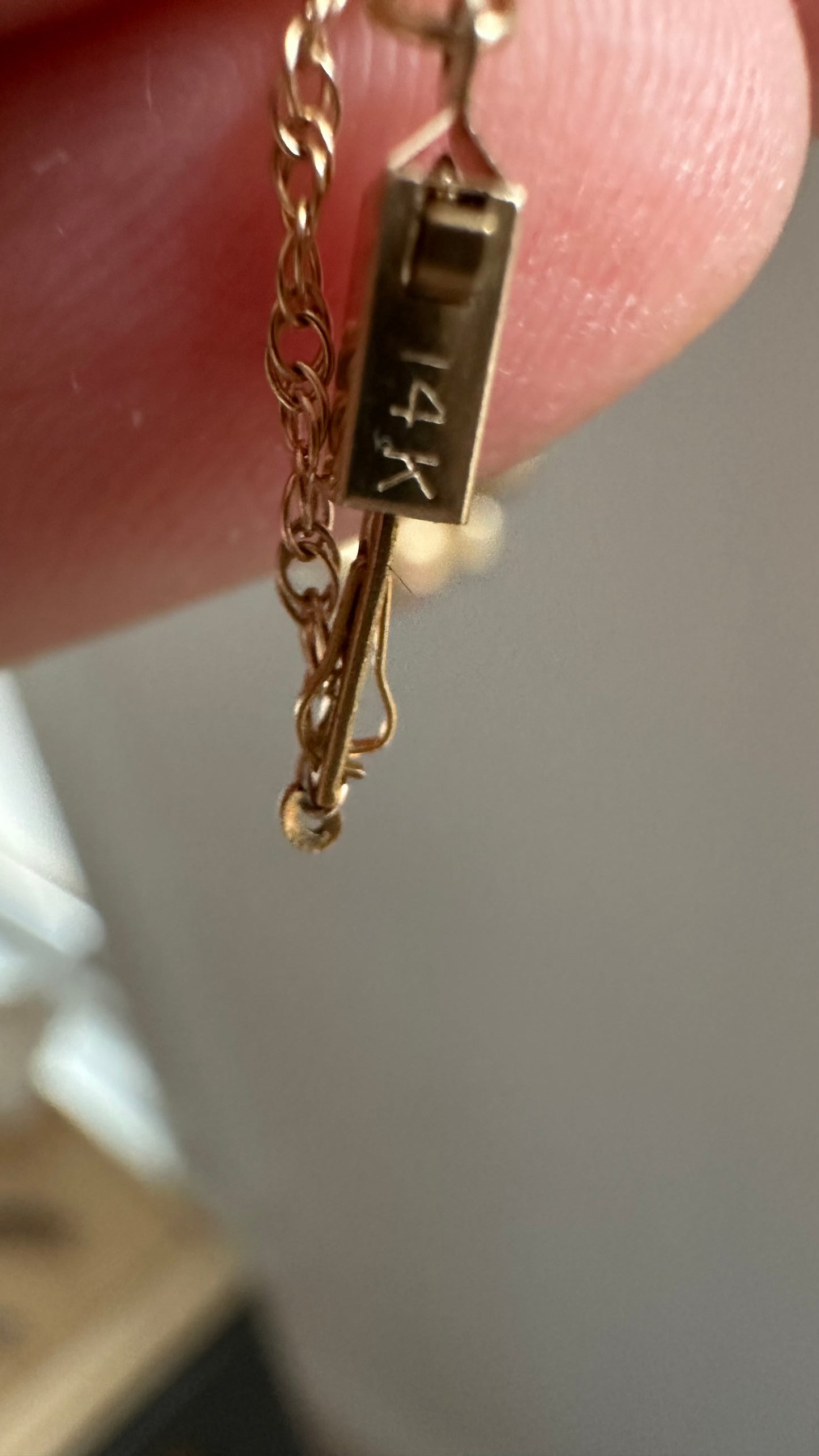 Vintage 14k gold beaded necklace with tourmalines