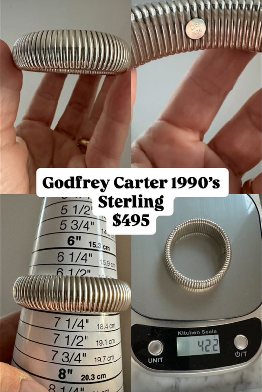 Godfrey Carter Sterling silver tubogas 11mm