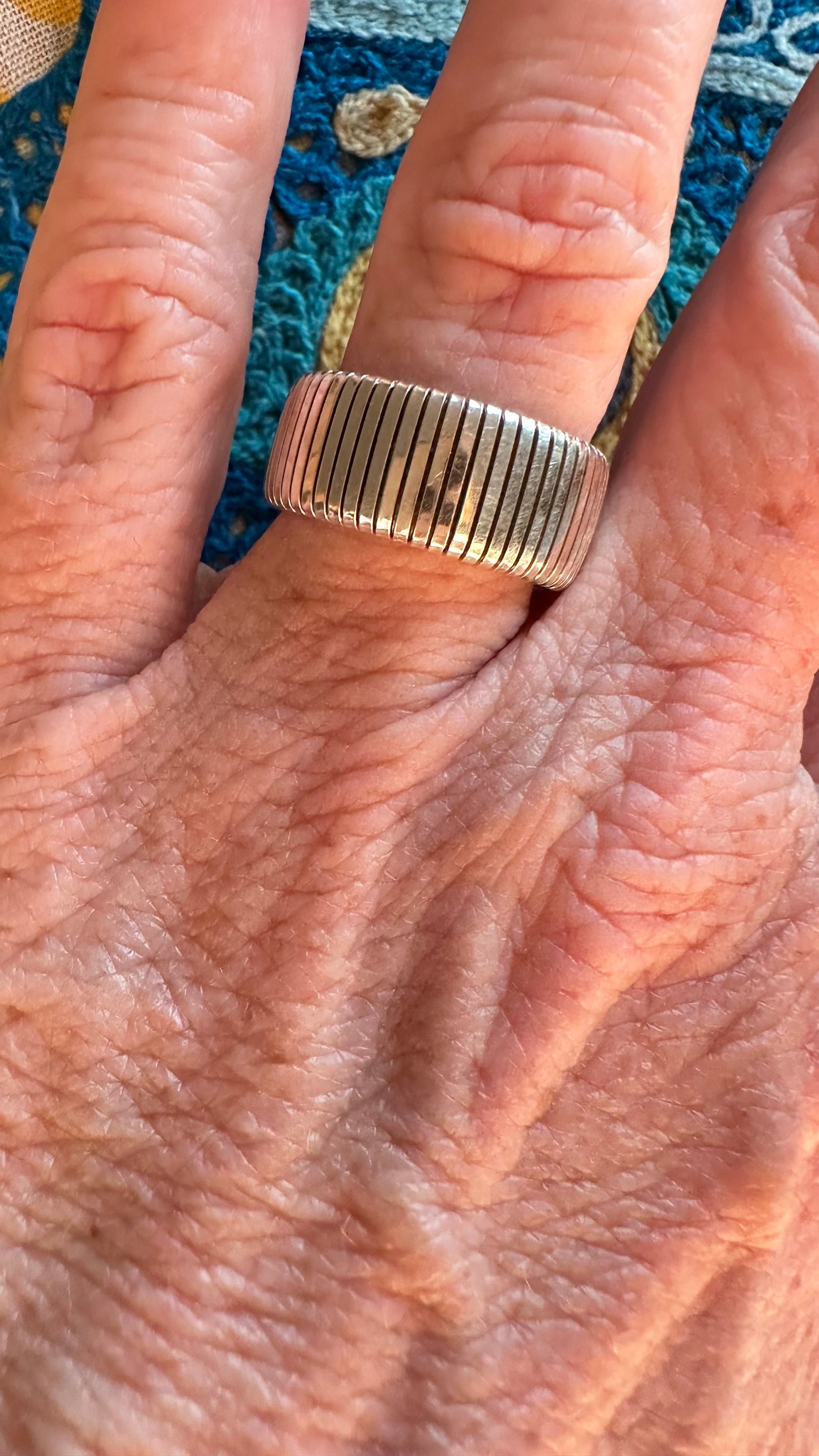 Godfrey Carter  Sterling silver tubogas ring yes !