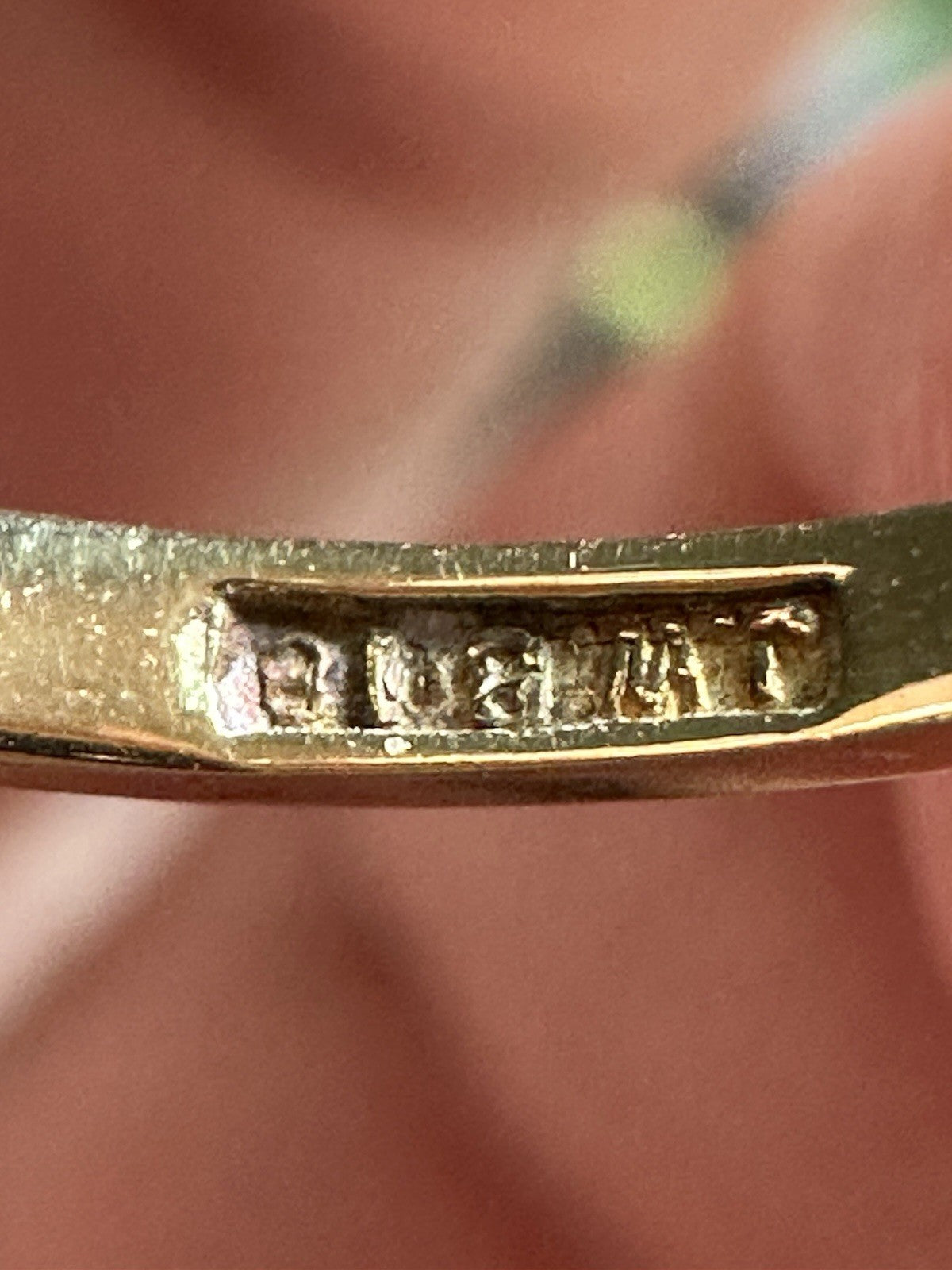 Antique old European and Old Cushion Cut 5 diamond Bezel Setting ring Size 6.5