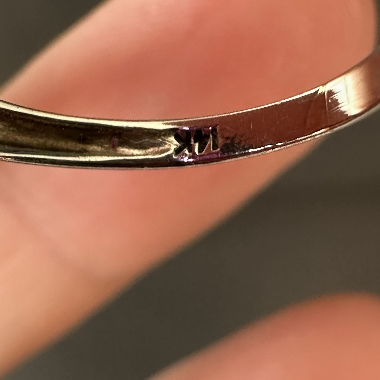 Art Deco 14k Gold  Filigree Lab Ruby Ring 2.3g Size 6.5