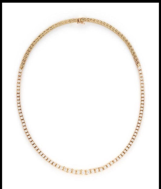 Bailey Banks Biddle 14k Diamond Tennis Necklace  6.5 cttw