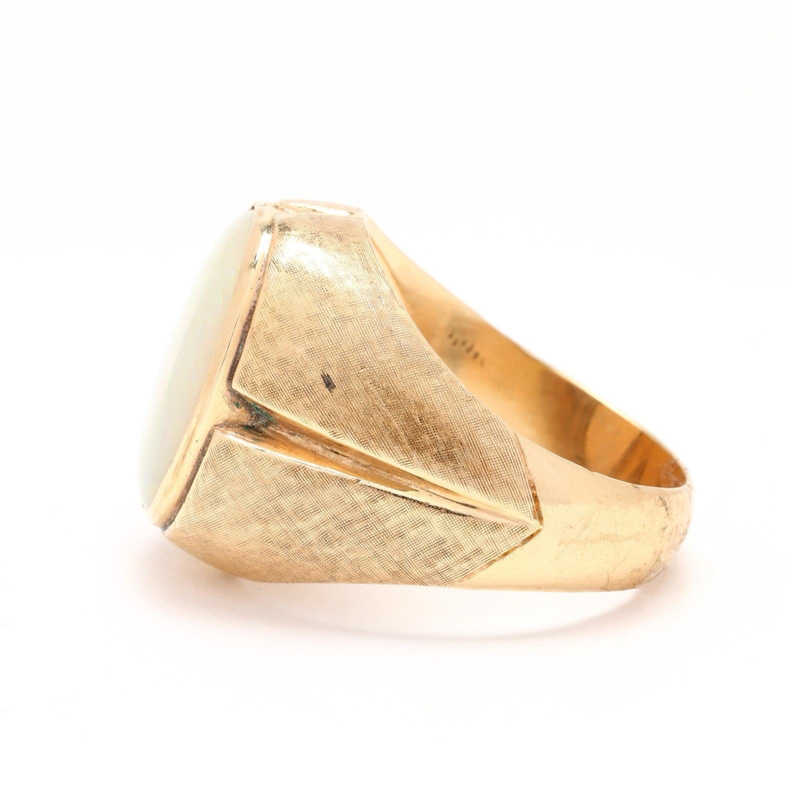 Chunky Bold 14k Opal Ring Size 9