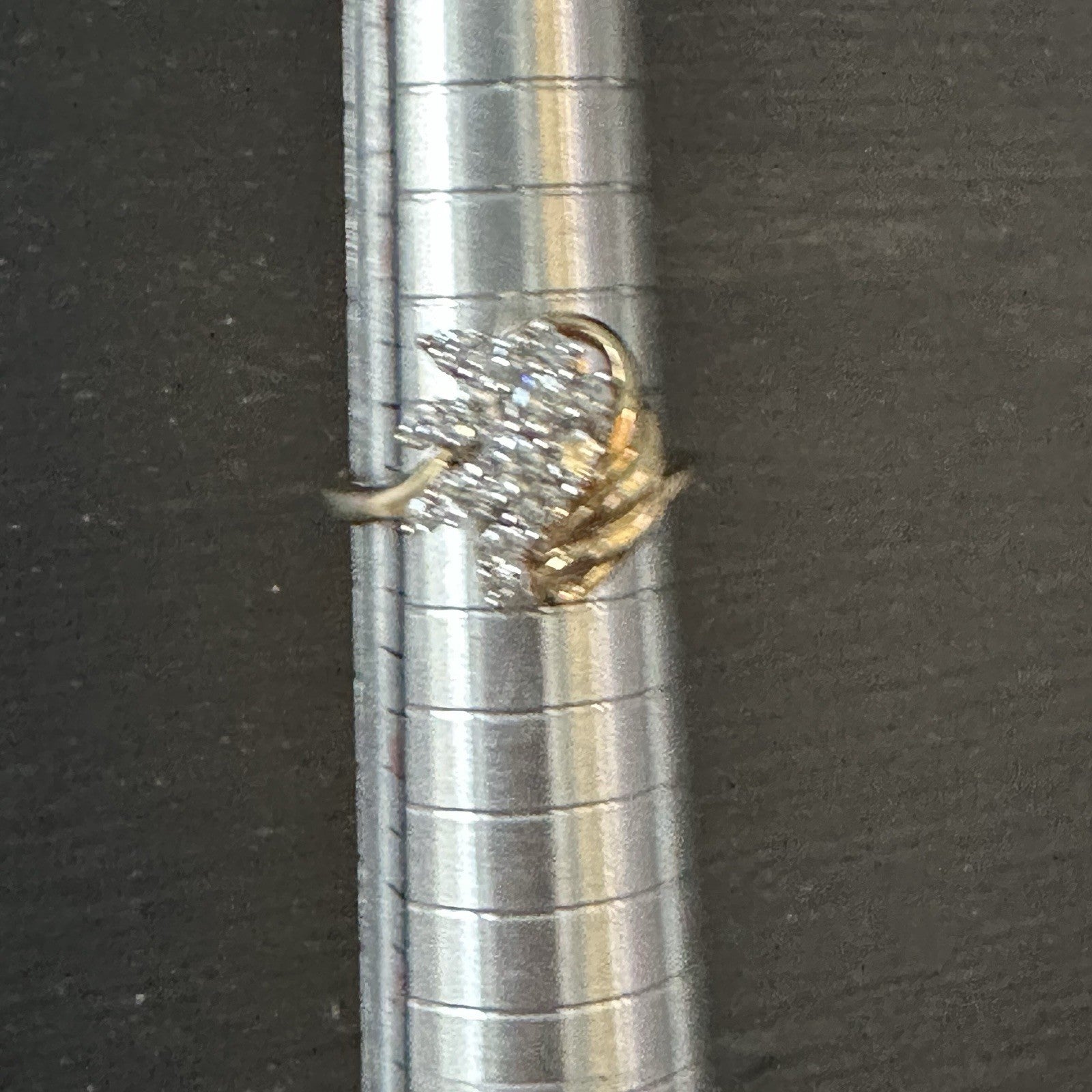 14k Diamond Spray Cluster Ring  Size 5