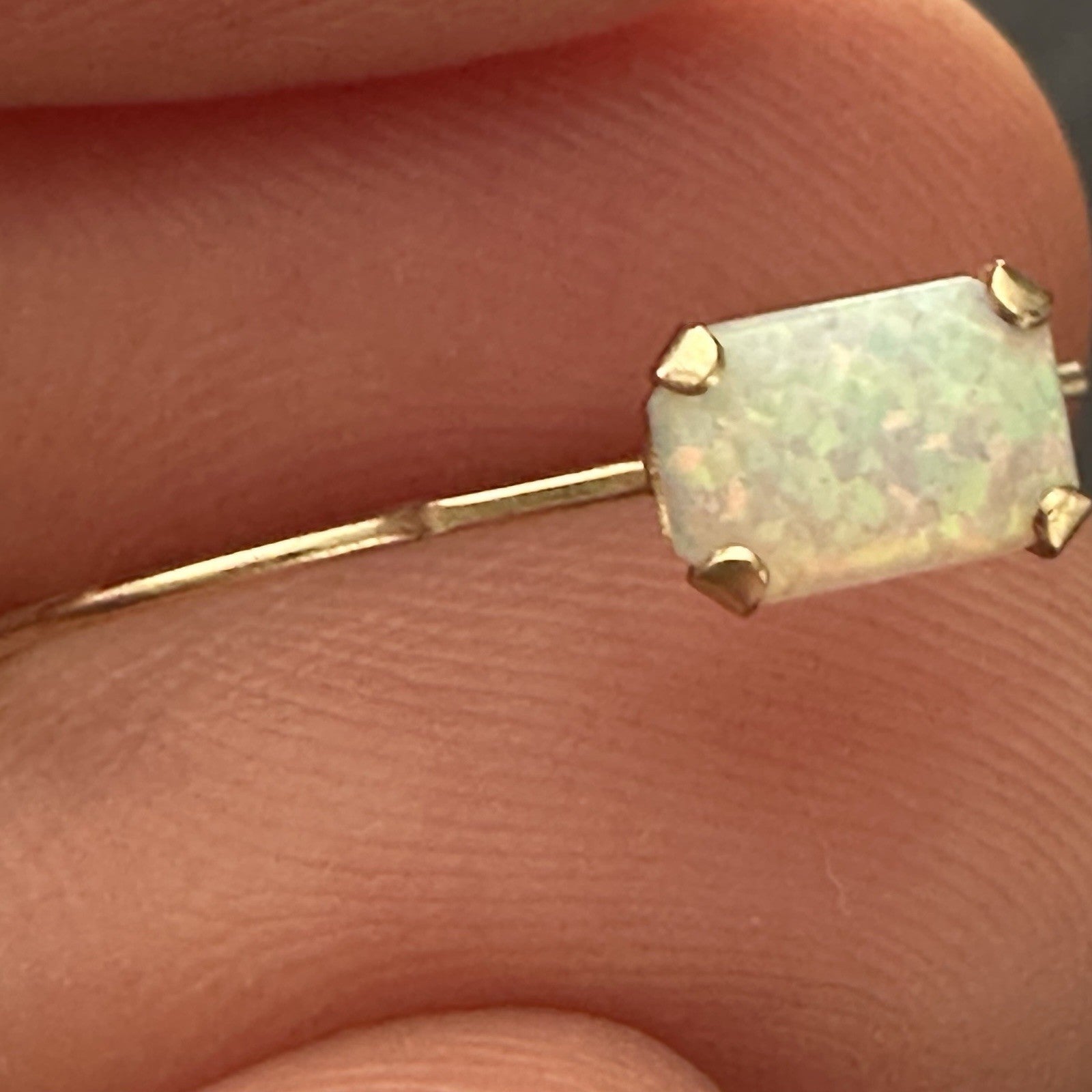 14k Opal Dangle Earrings 