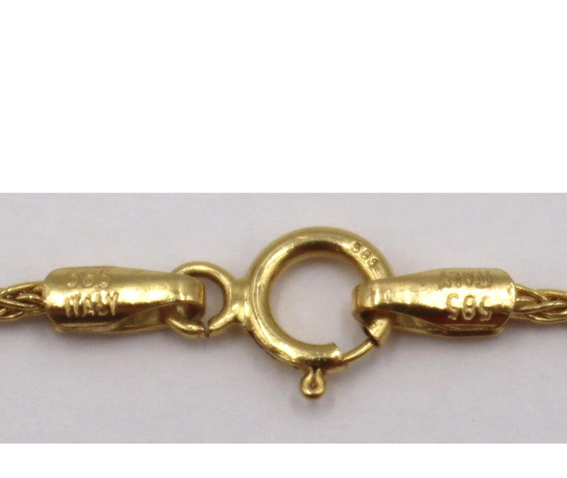 Vintage 18k gold  Crescent necklace with Turquoise