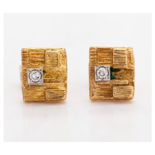 Bjorn Weckstrom 14k Diamond Earrings