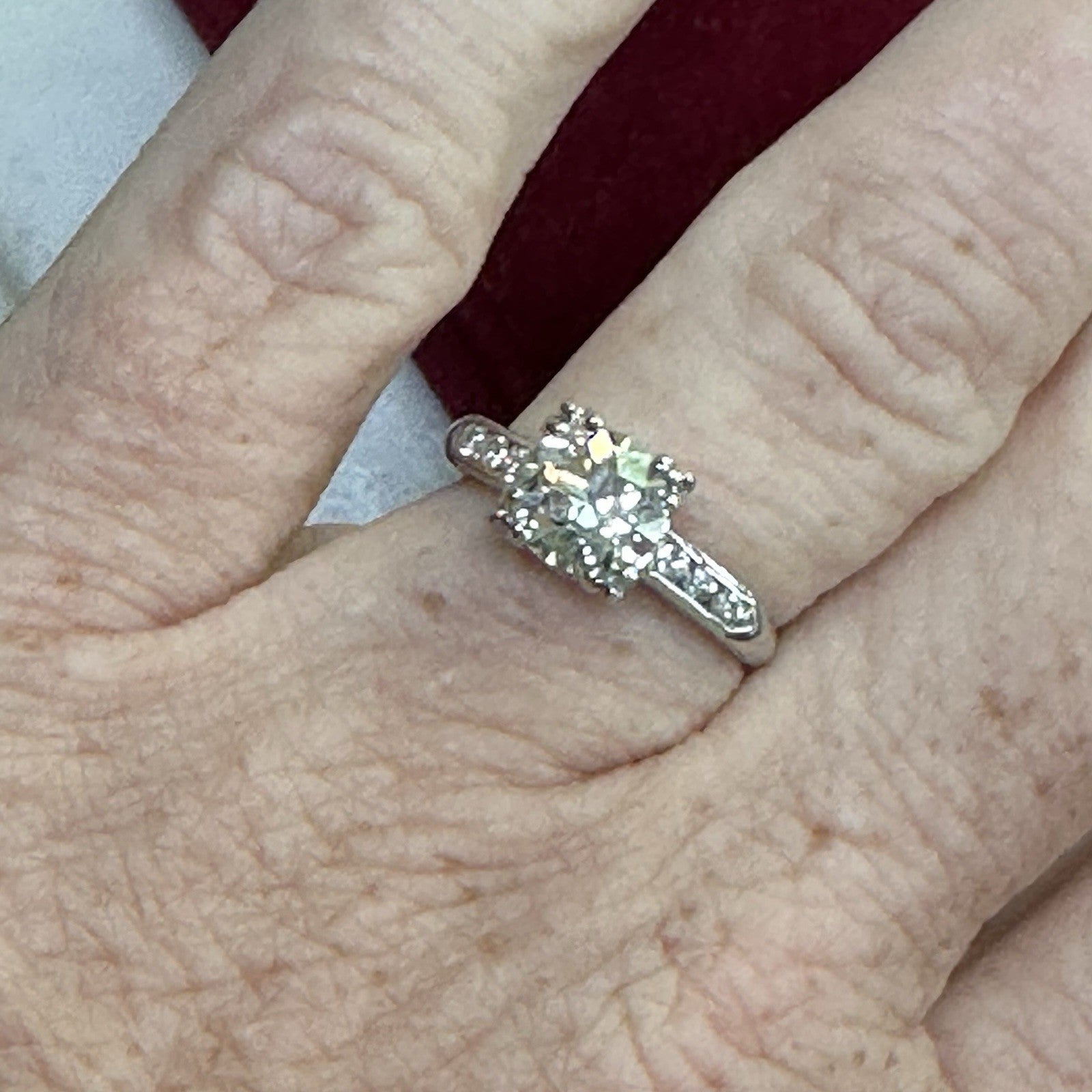 Old European Cut 1.6 ct Diamond Ring VSI