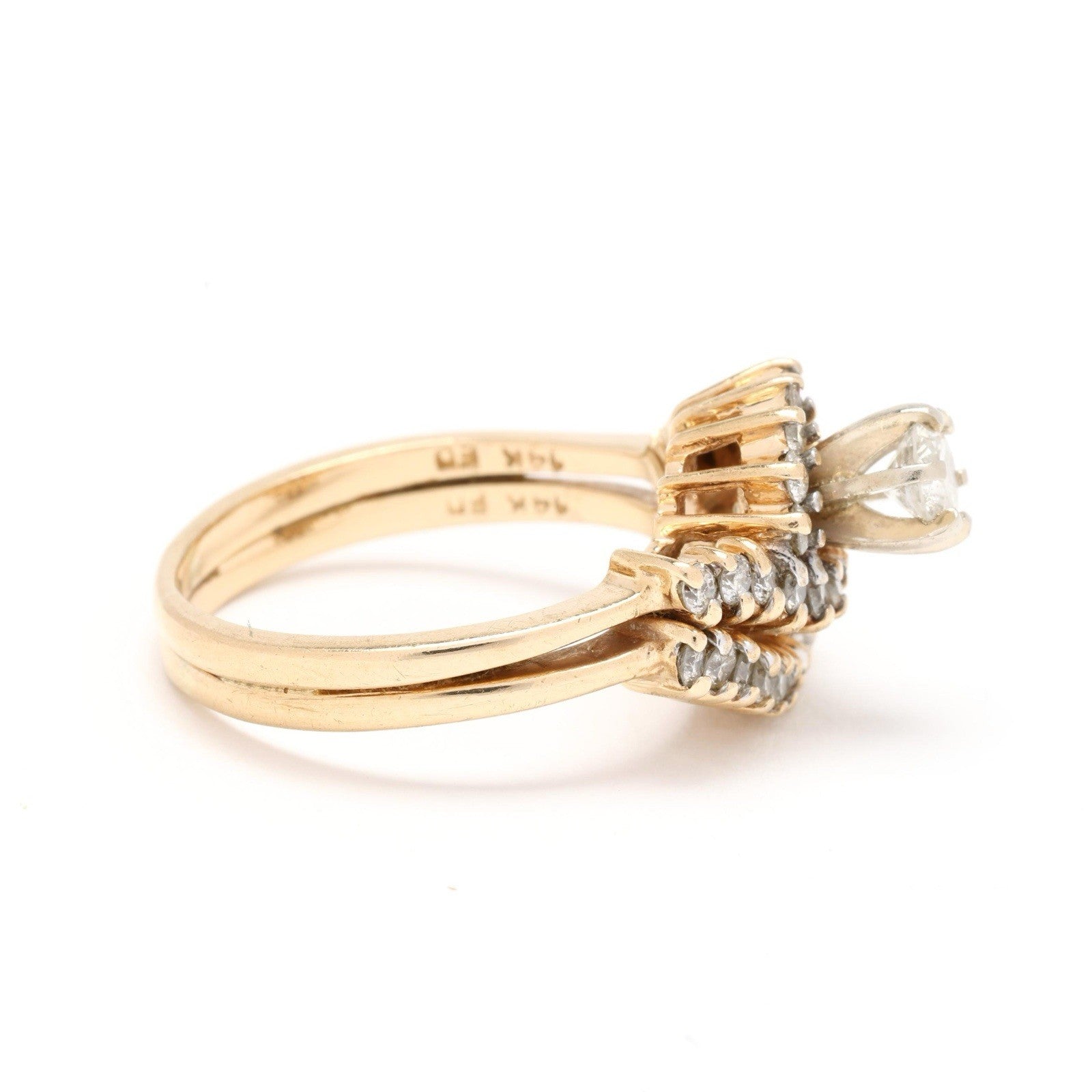 Vintage Fabulous 14k Diamond Ring 