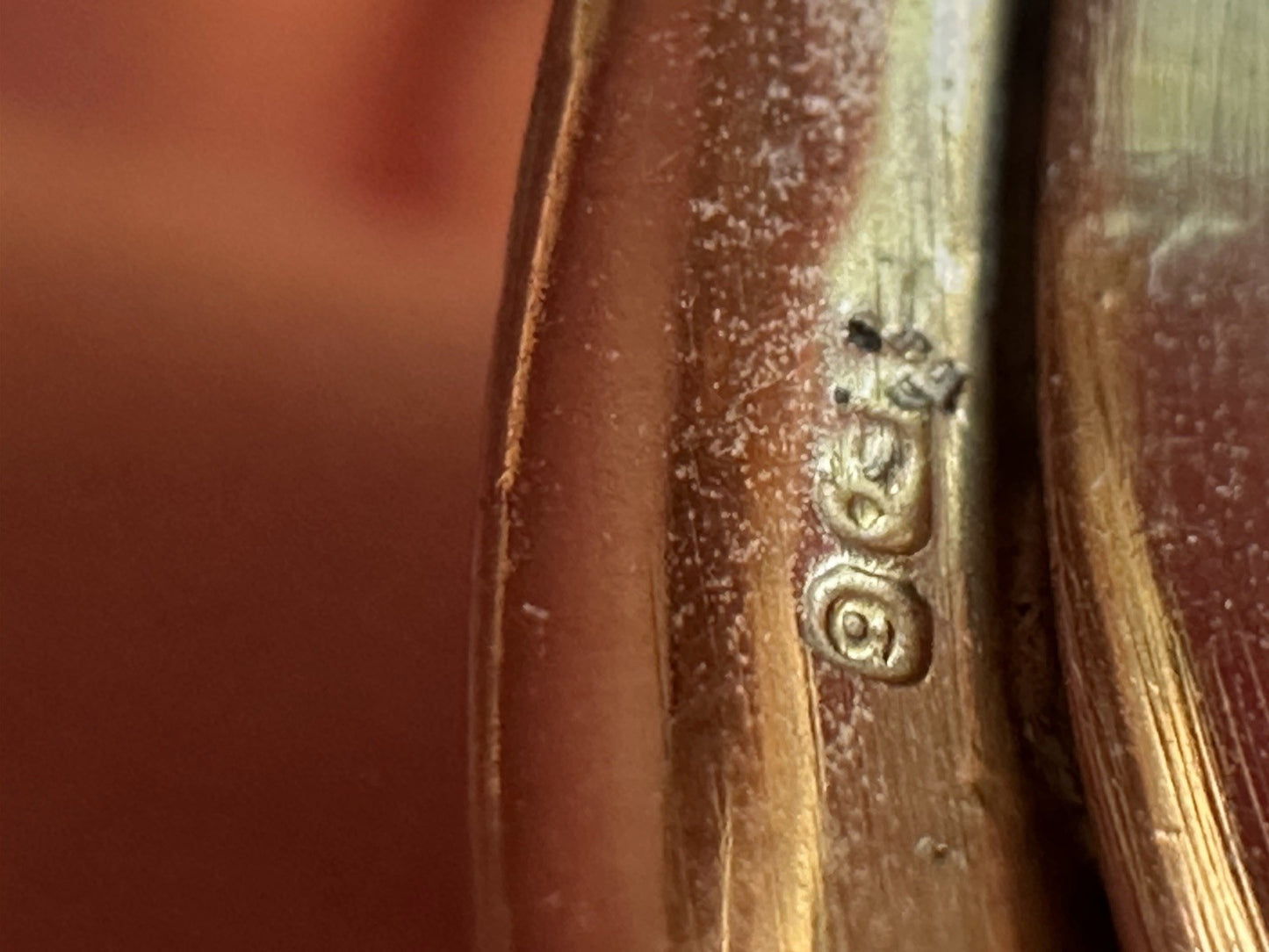 Edwardian Antique Snake Ring 10k  Old Mine Cut Diamond Size 7