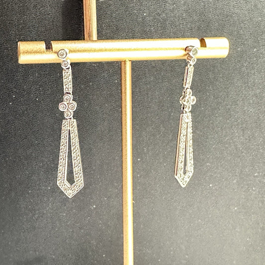 Art Deco Diamond Dangle