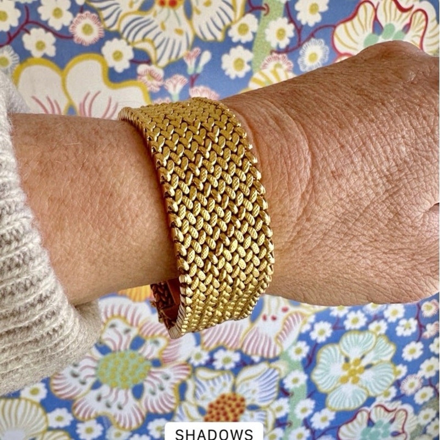 18k Gold Uno Aerre Gold Interwoven Bracelet / 46.81 Grams