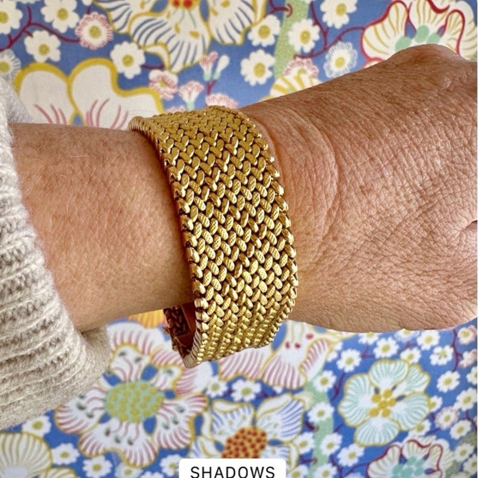 18k Gold Uno Aerre Gold Interwoven Bracelet / 46.81 Grams